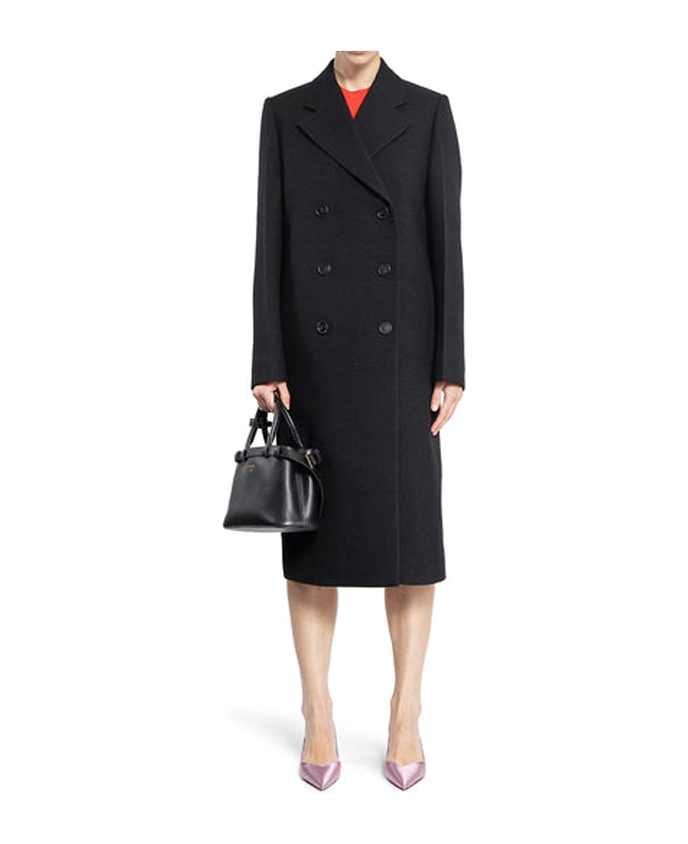 Prada Virgin Wool Coat - Black