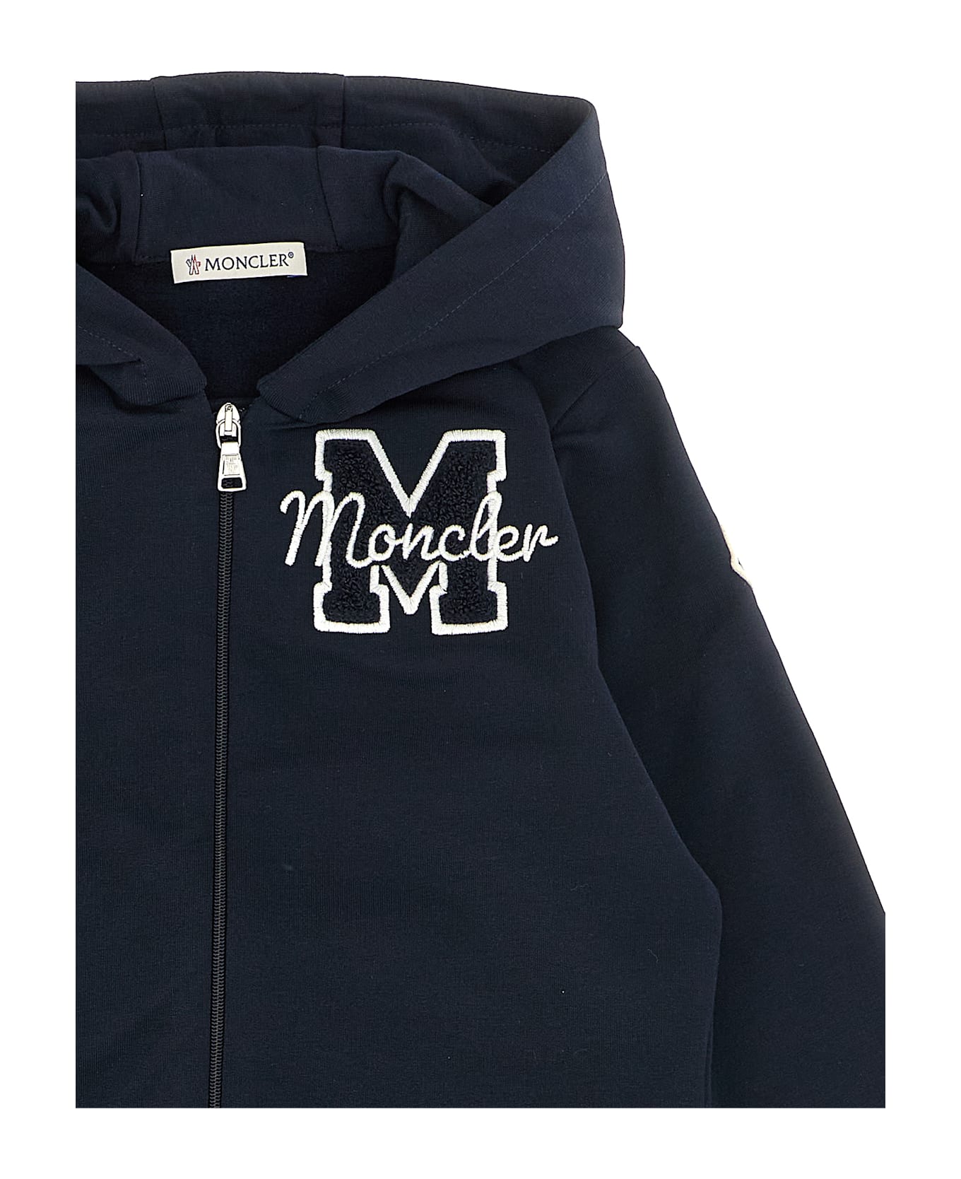 Moncler 3d Logo Embroidery Sweatshirt + Joggers - Blue