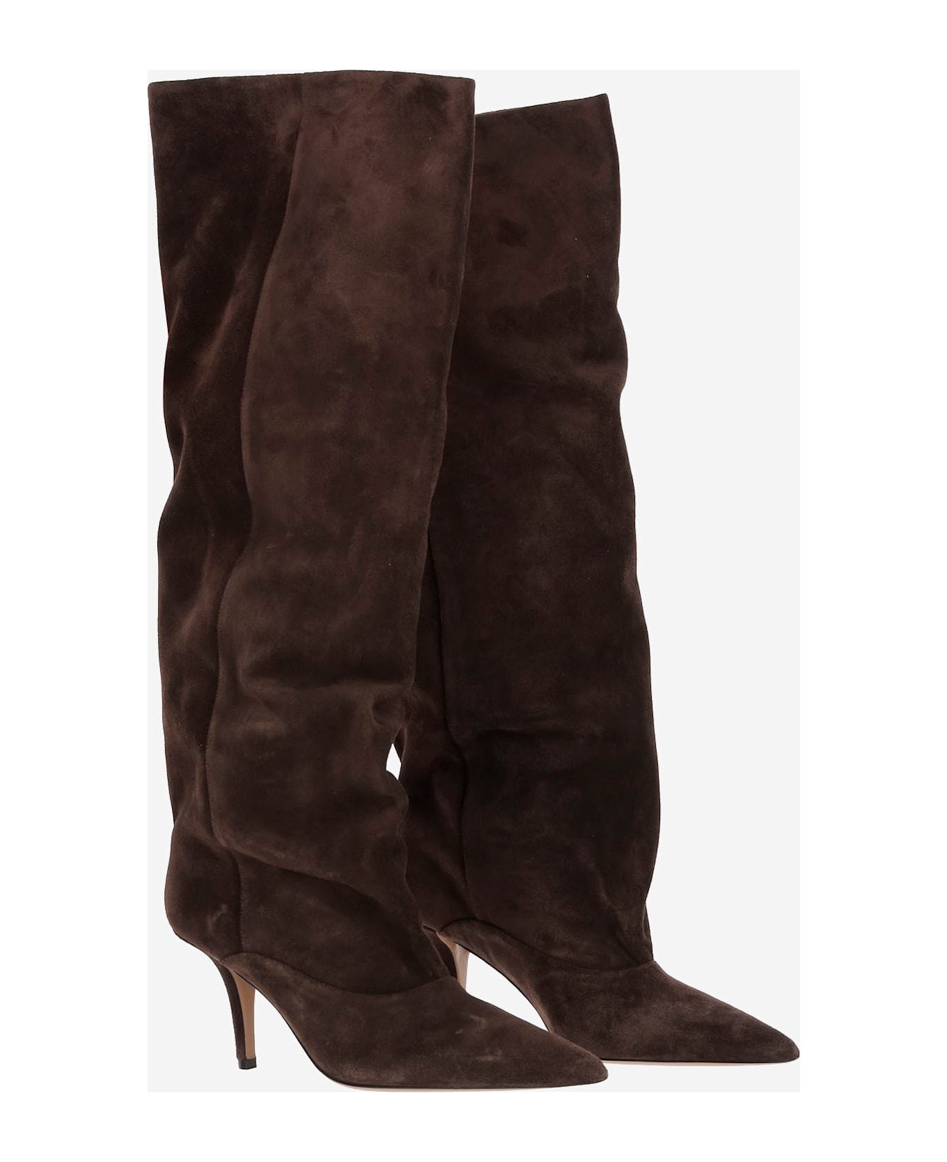Paris Texas Boots Ines Reverse Mid-calf 75 - Brown