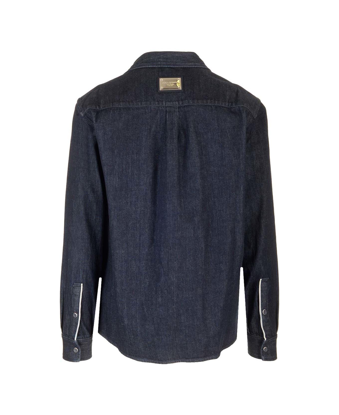 Dolce 
Gabbana Shirt With Italian Collar - Black