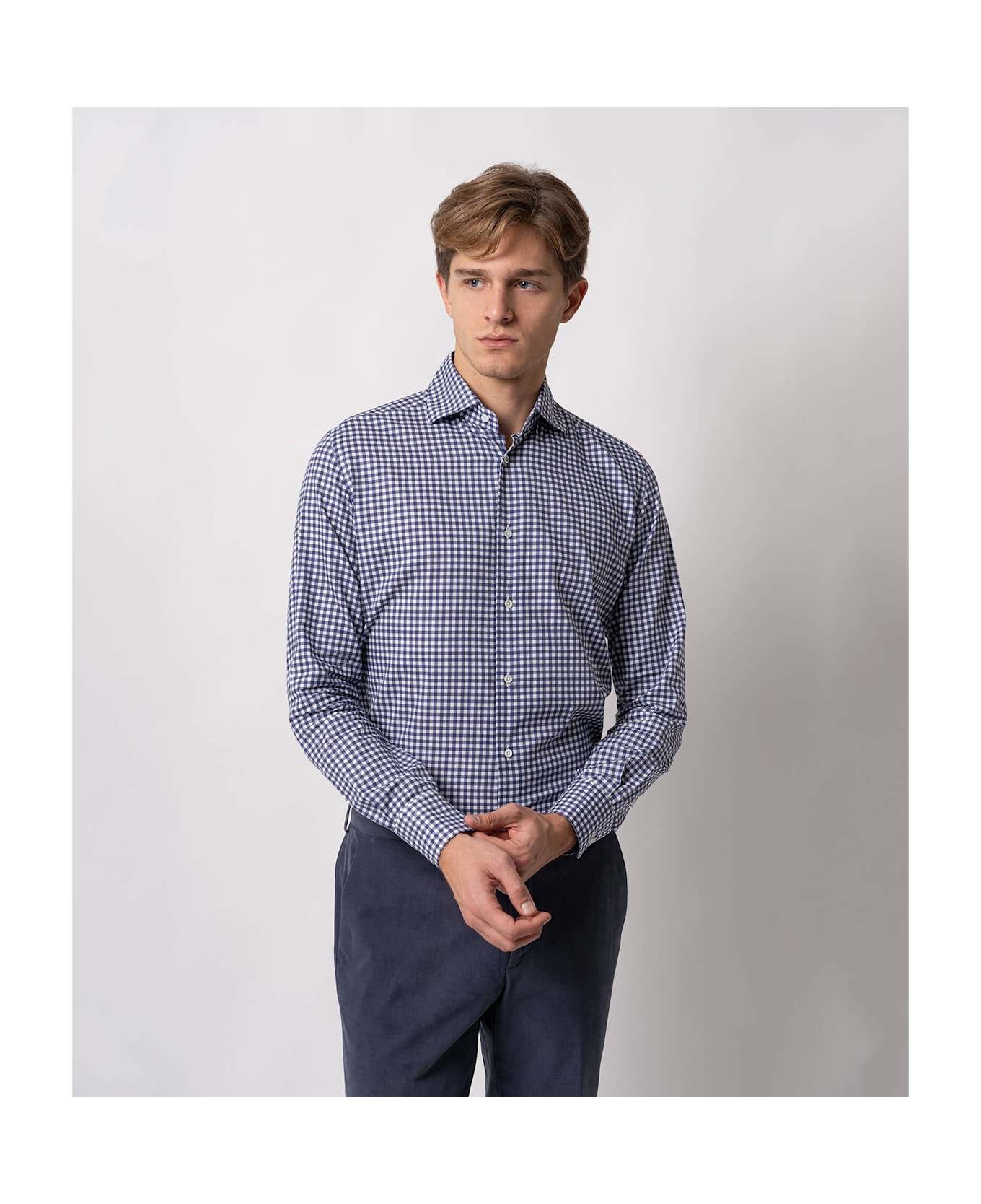 Larusmiani Casual Cotton Shirt Bercy T-Shirt - Blue
