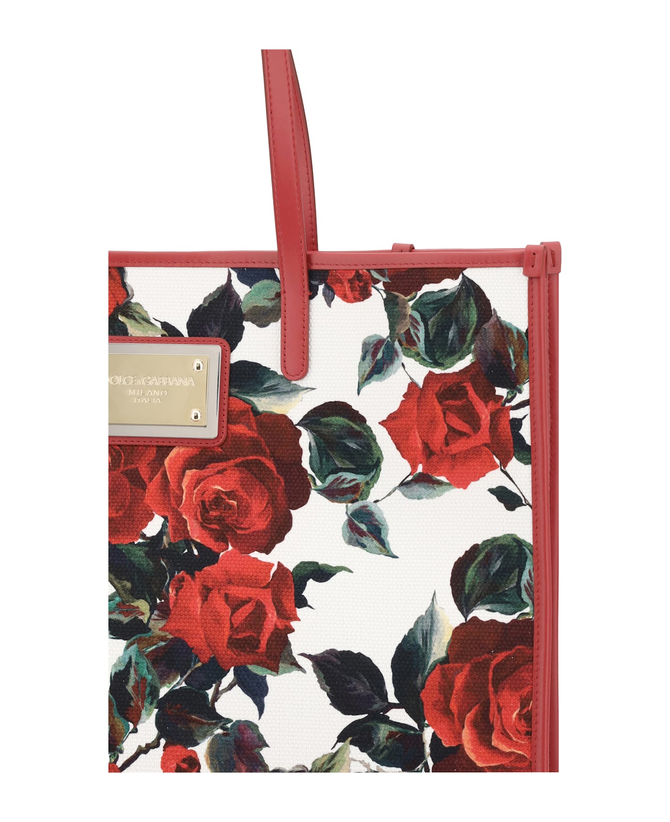 Dolce 
Gabbana Floral Print Tote Bag - Rosa Rossa F.bco
