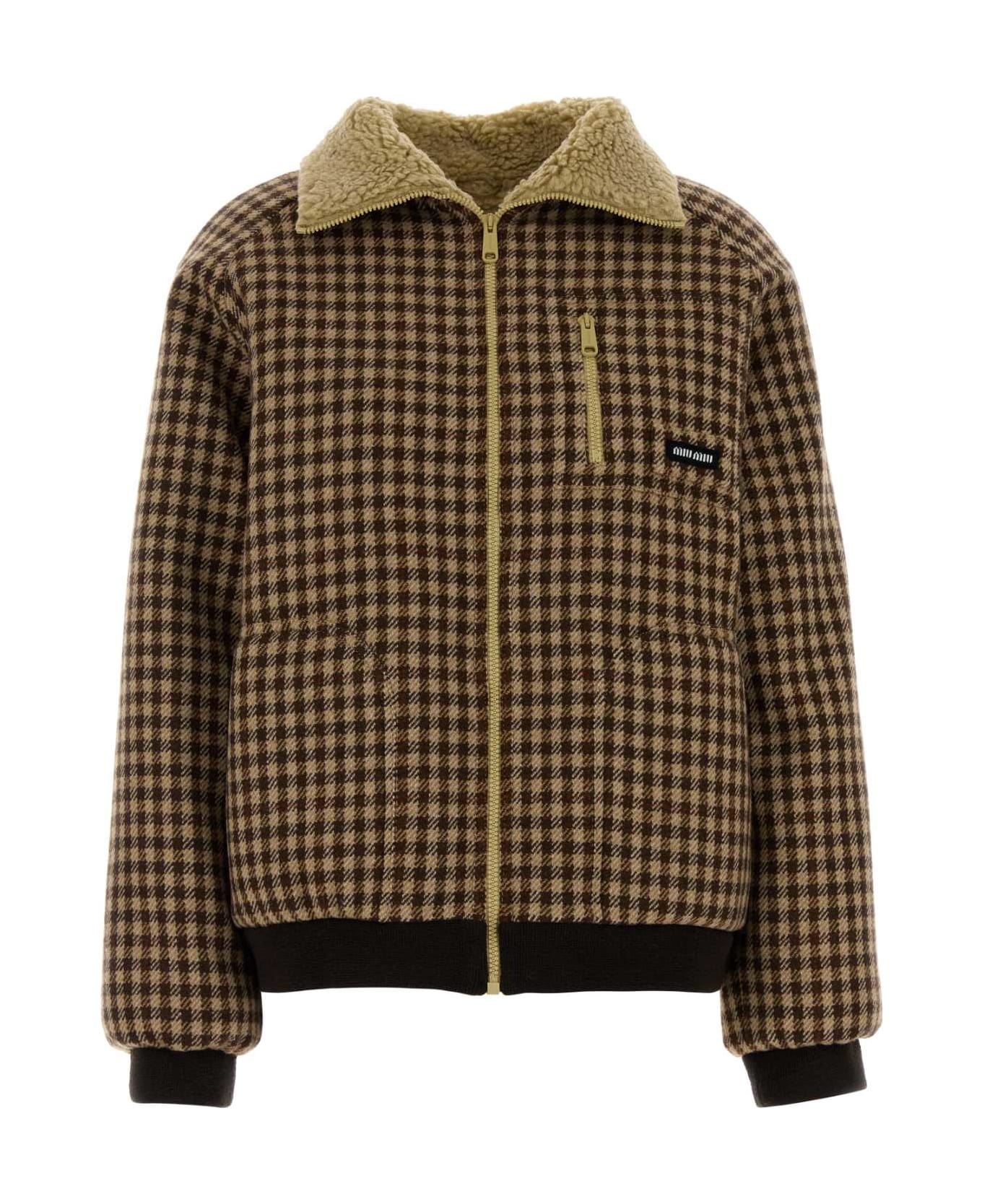 Miu Miu Embroidered Wool Jacket - CAMMELLO+CACAO