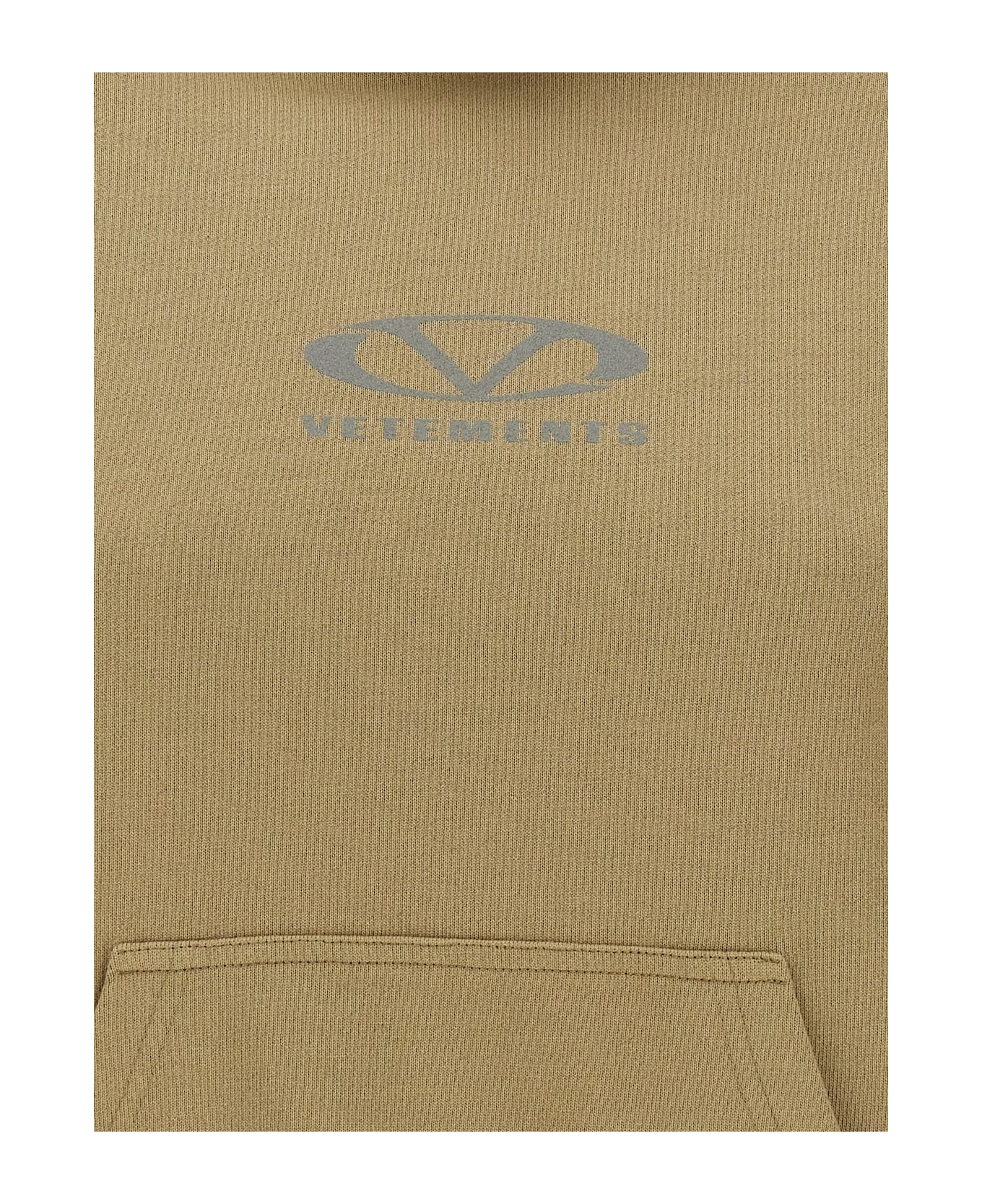 VETEMENTS 
oval Logo
 Hoodie - Beige