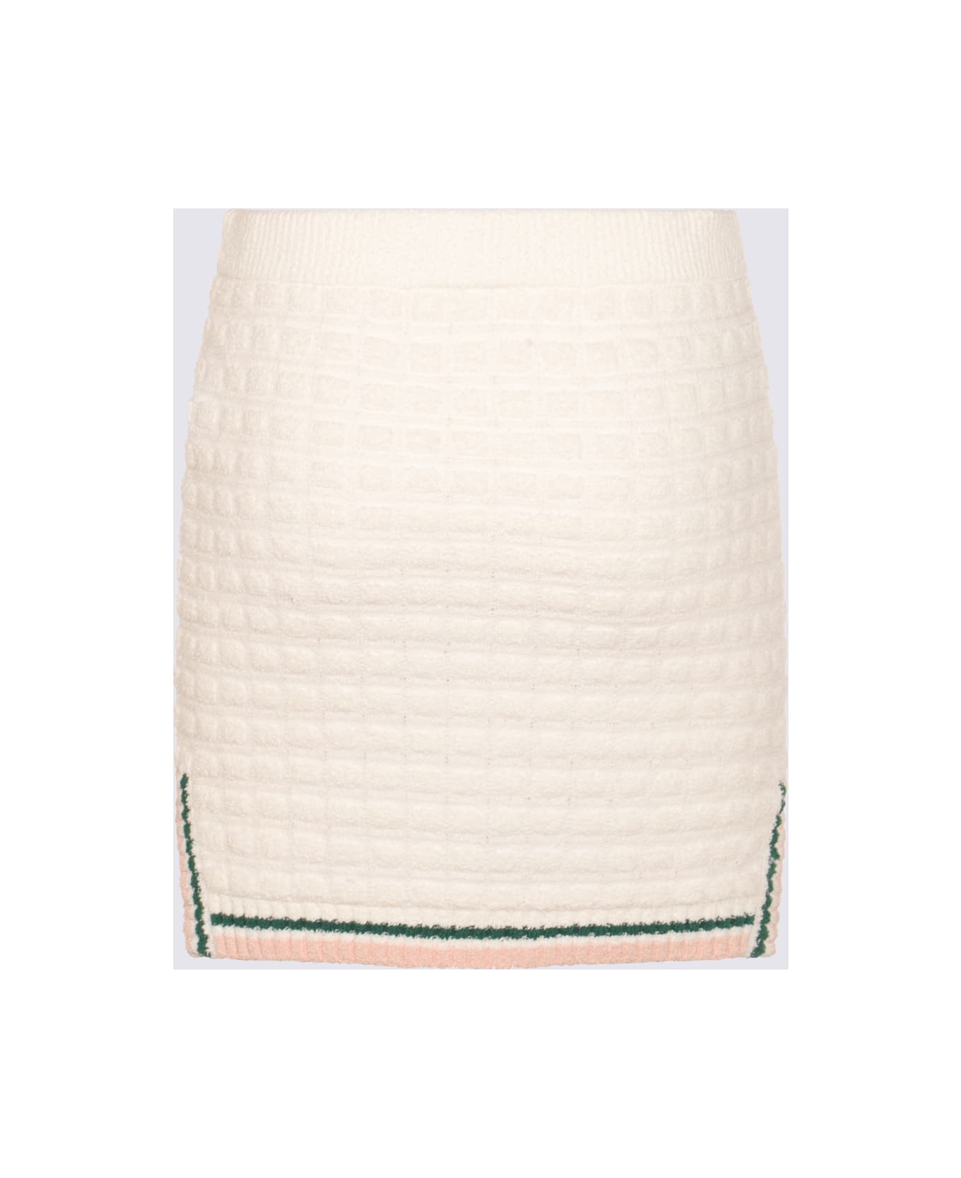 Casablanca White Cotton Skirt - White