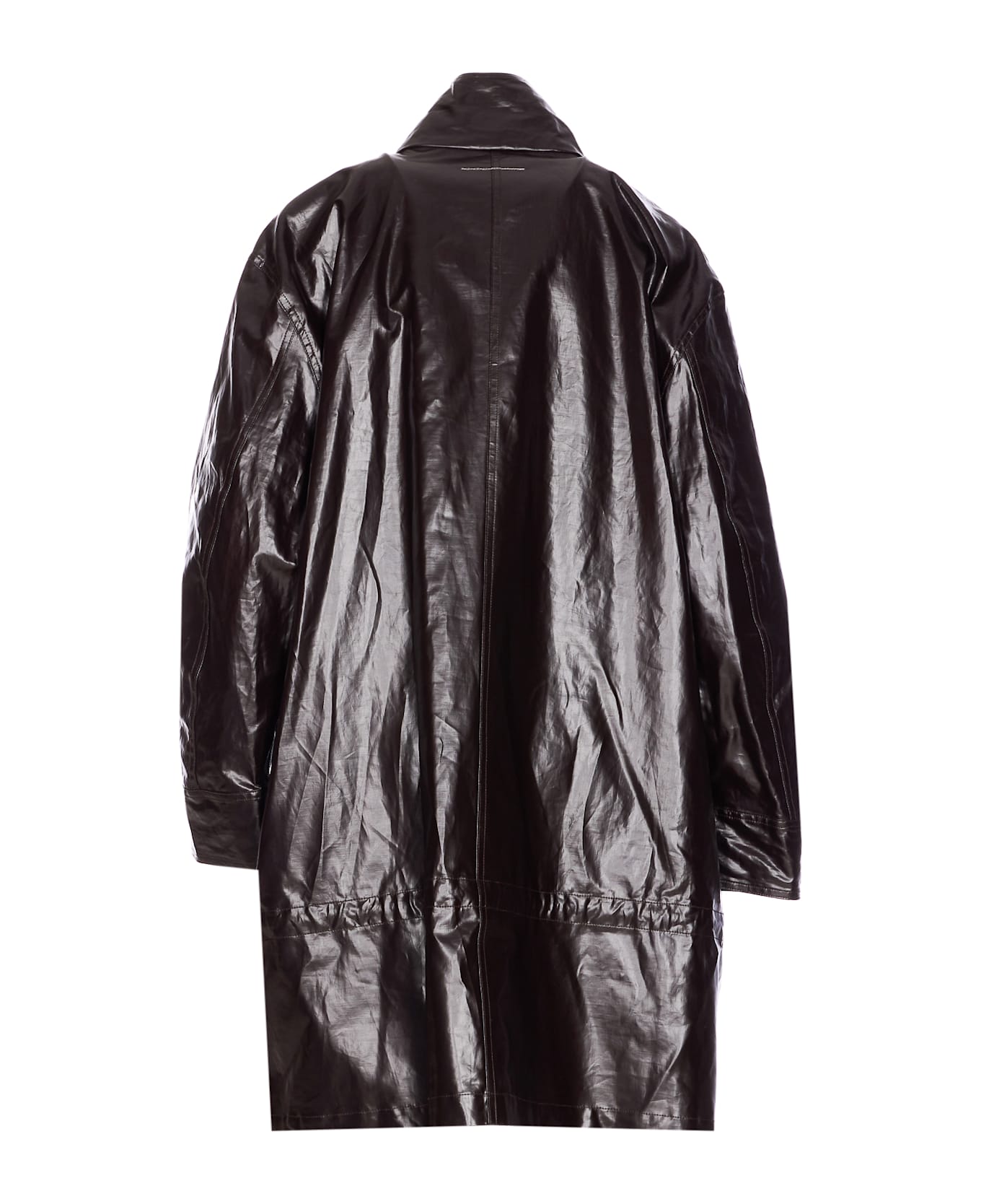 MM6 Maison Margiela Vinyl Coat - Brown