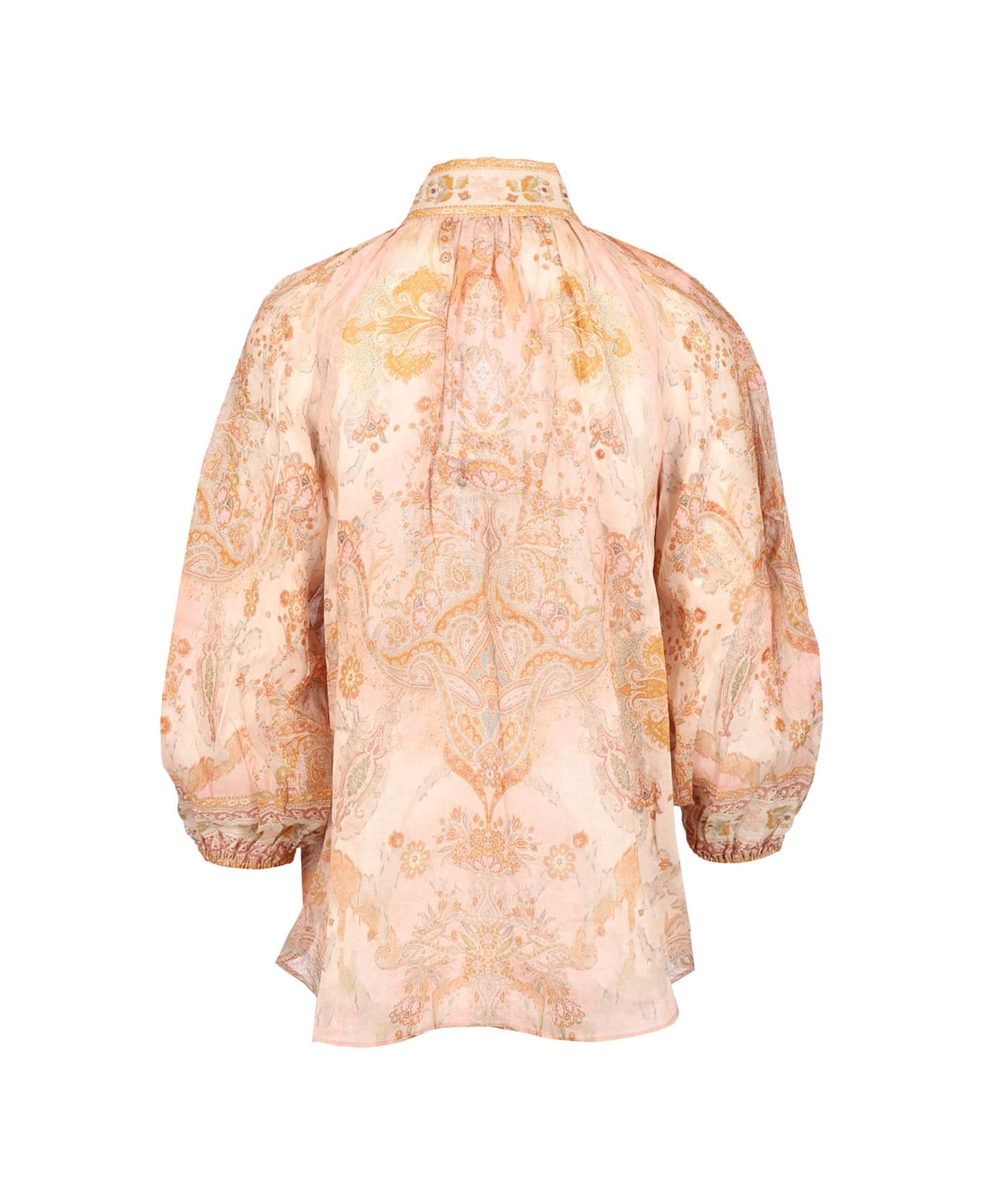 Zimmermann Pink Top - Bianco e Rosa