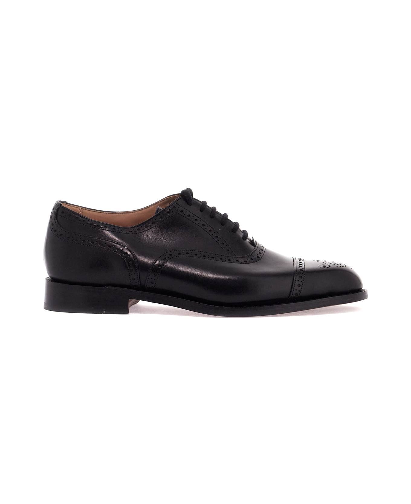 Tricker's Lace-up Oxford Kensington - BLACK (Black)