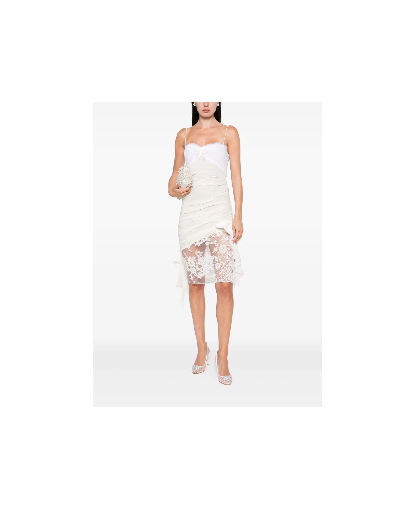 Alessandra Rich Dress - WHITE
