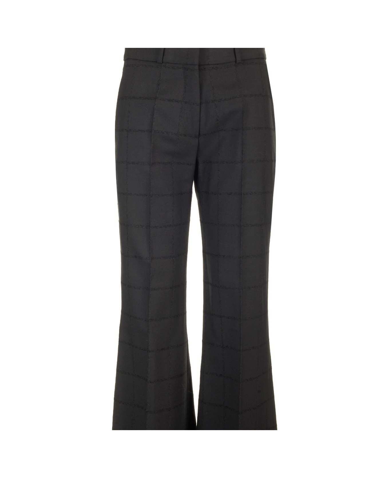 Del Core Tailored Boot Cut Trousers - Black