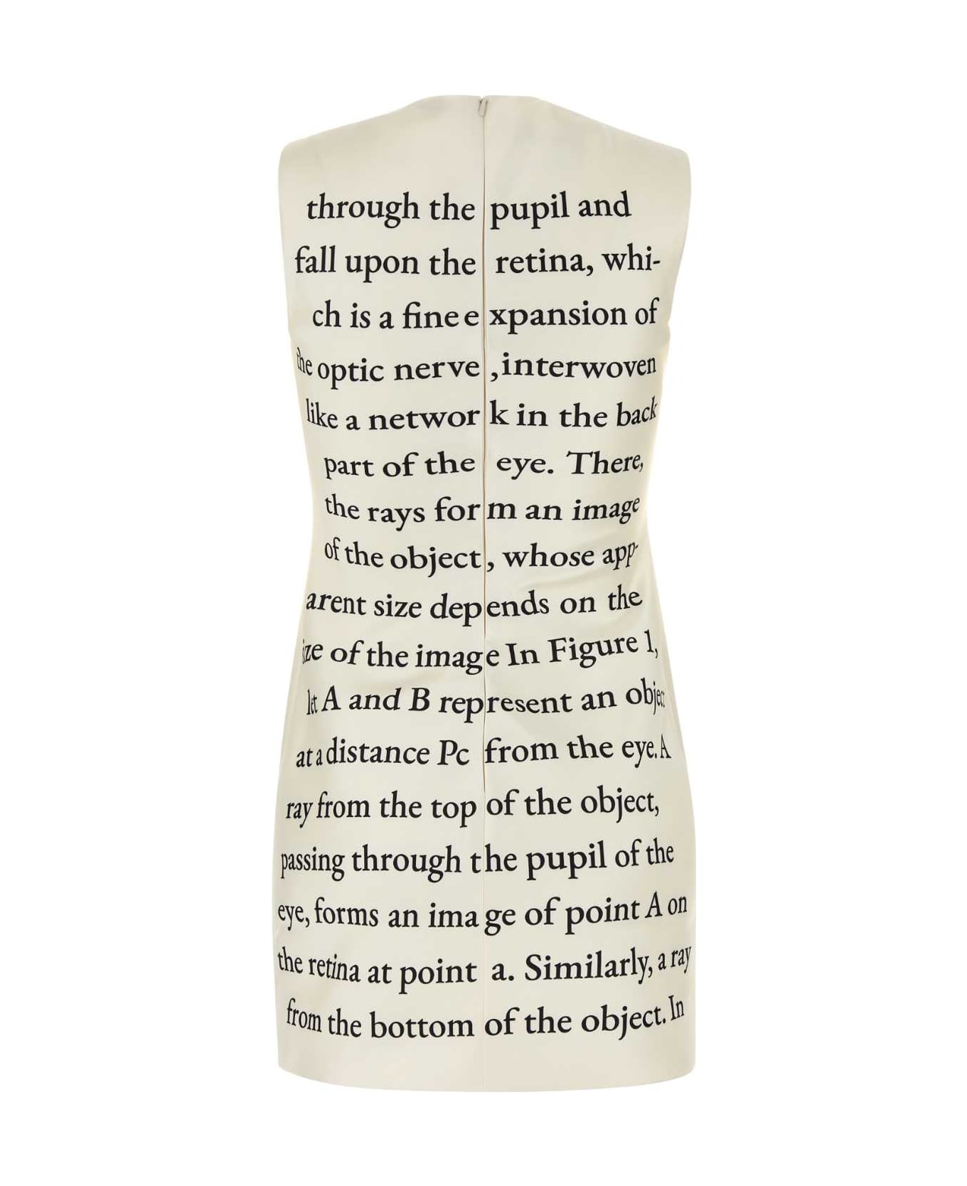 J.W. Anderson Printed Silk Mini Dress - IVORY