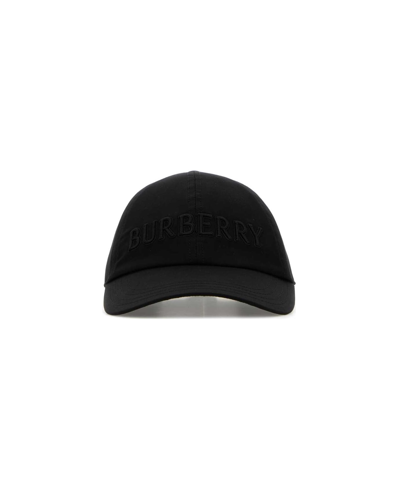Burberry Black Cotton Baseball Cap - BLACK