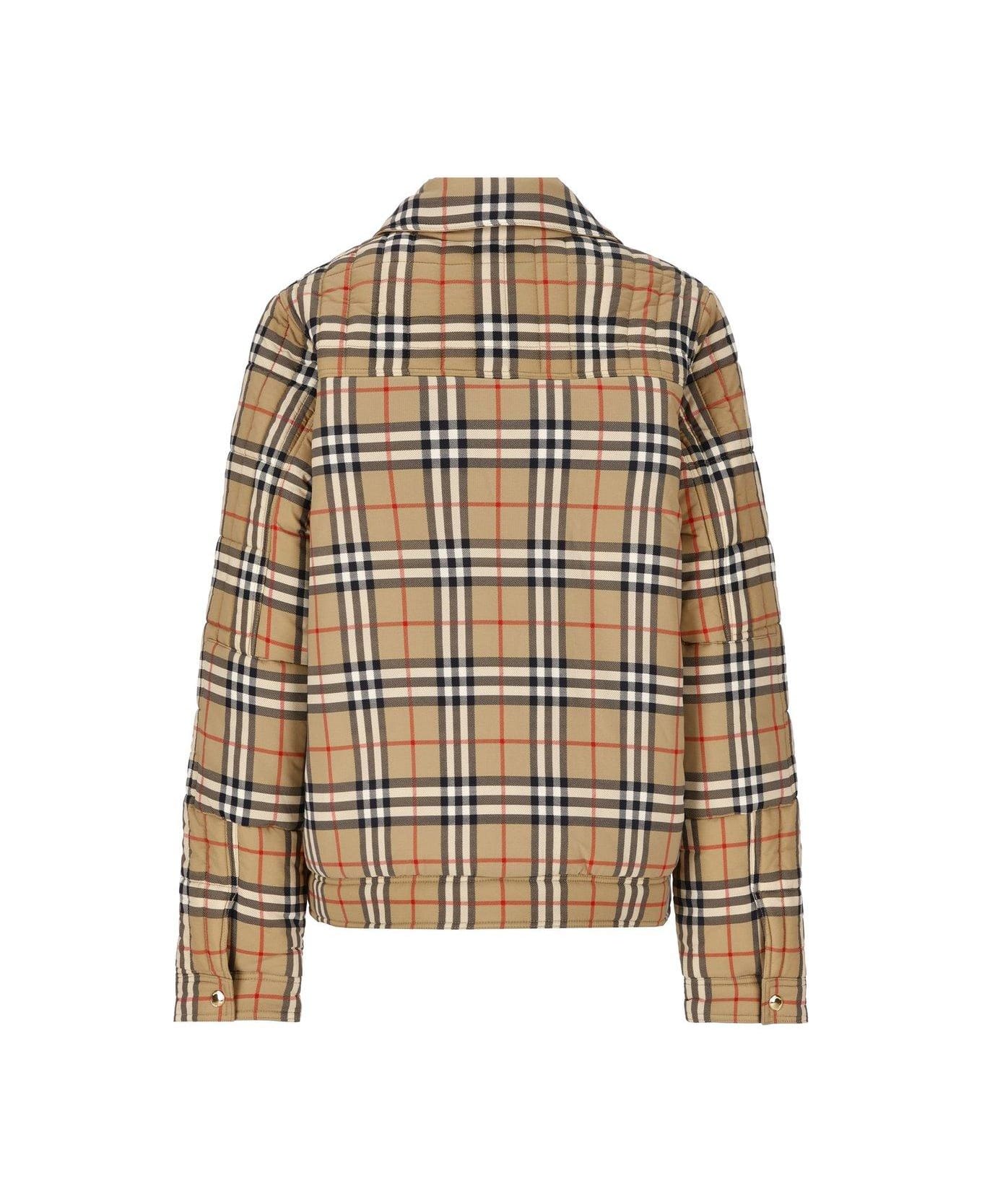 Burberry Vintage Check-pattern Long-sleeved Jacket - Beige コート＆ジャケット