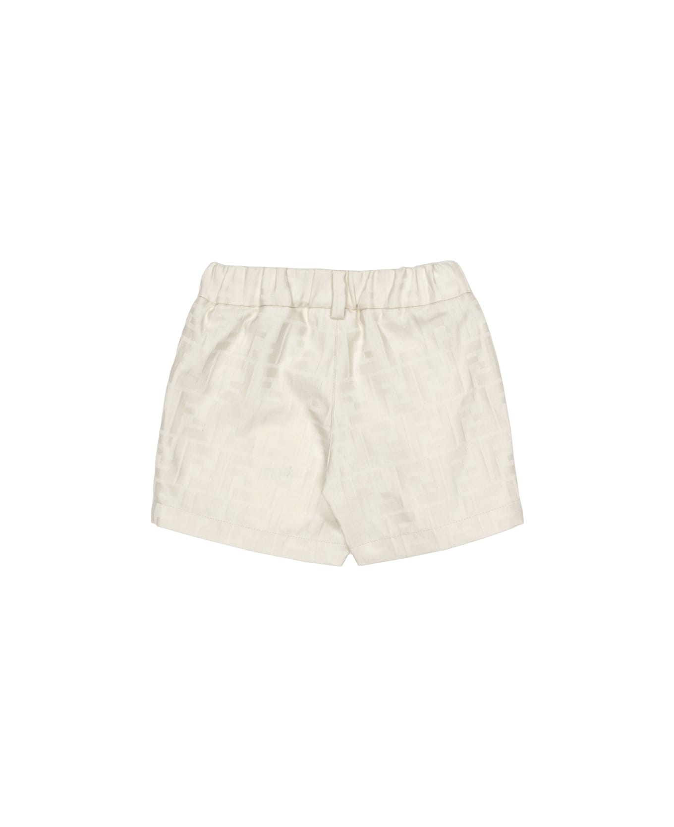 Fendi Beige Monogram Shorts - Brown