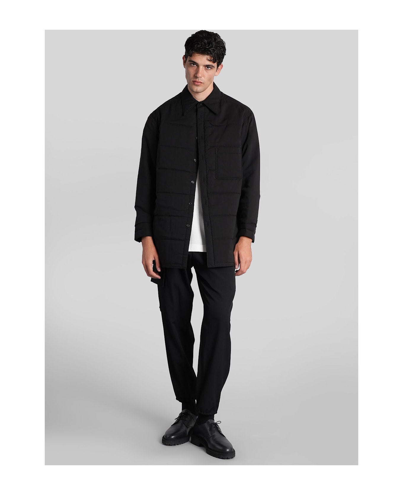 Yohji Yamamoto Casual Jacket In Black Polyester - black