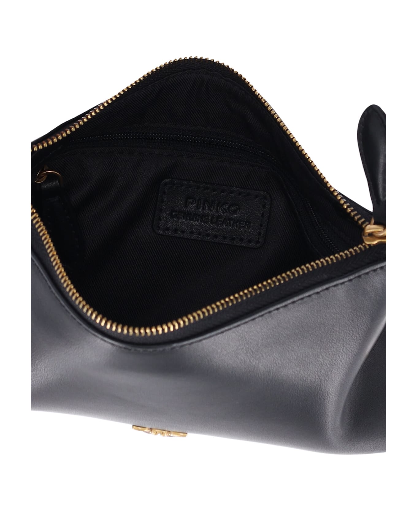 Pinko 
flat Horizontal
 Mini Pouch - BLACK