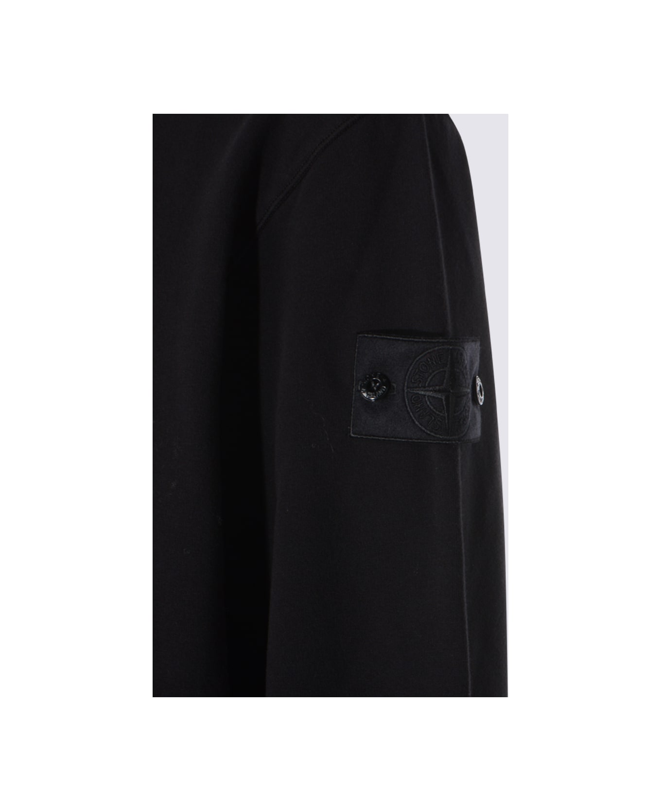 Stone Island Black Cotton Sweatshirt - Black ニットウェア