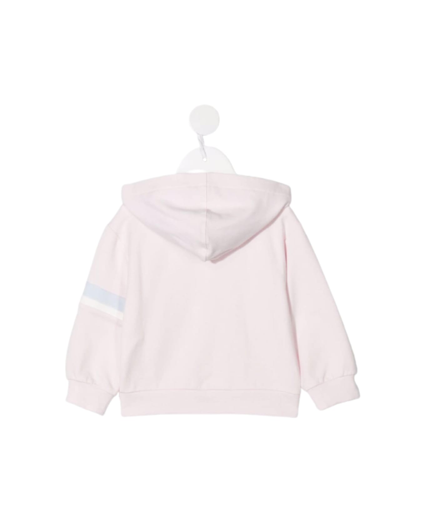 Monnalisa Pink Cotton Sweatshirt With Teddy Bear Print - Pink