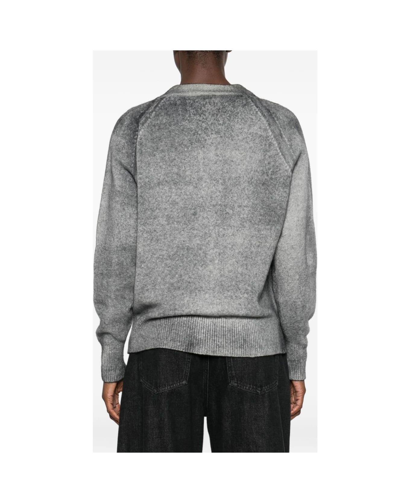 Avant Toi Wool And Cashmere V-necked Cardigan - Grey