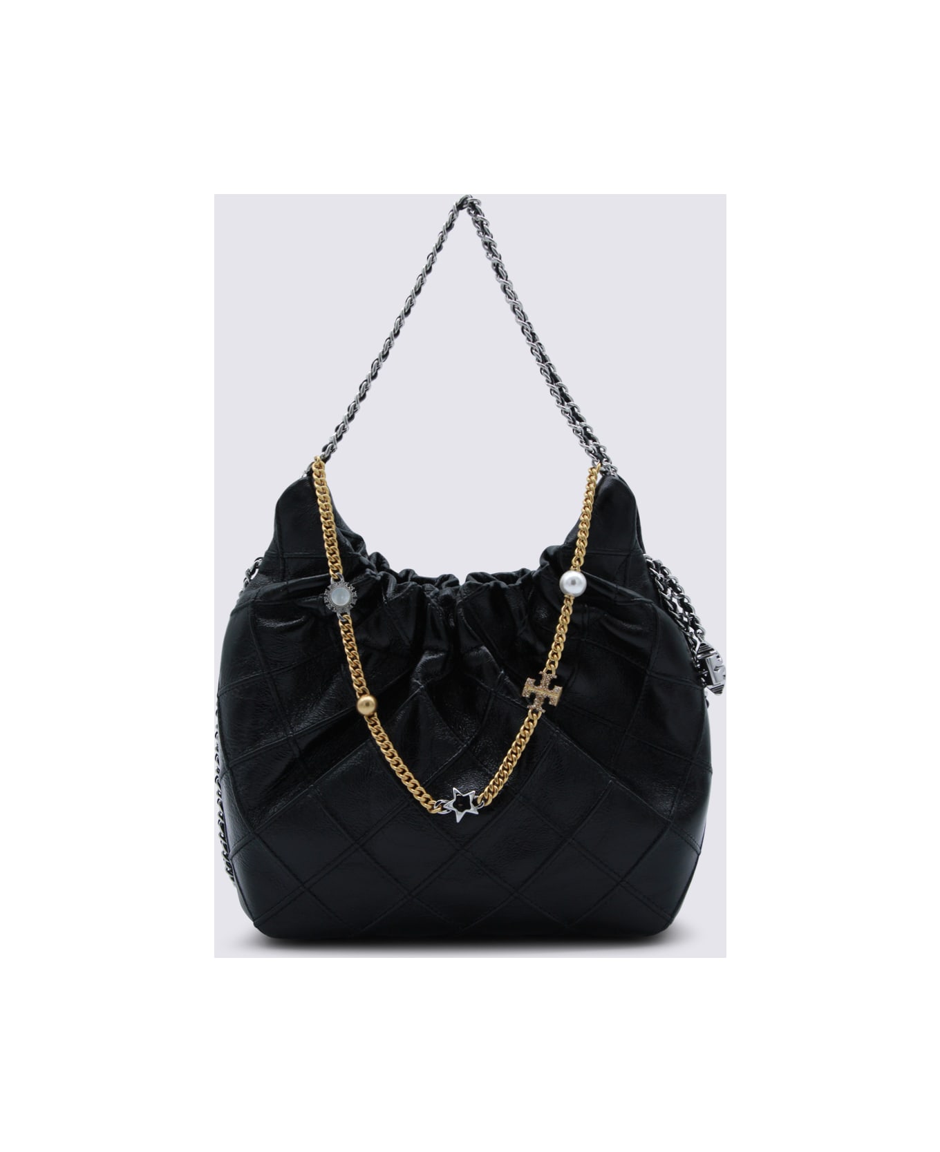 Tory Burch Black Leather Crossbody Bag - Black