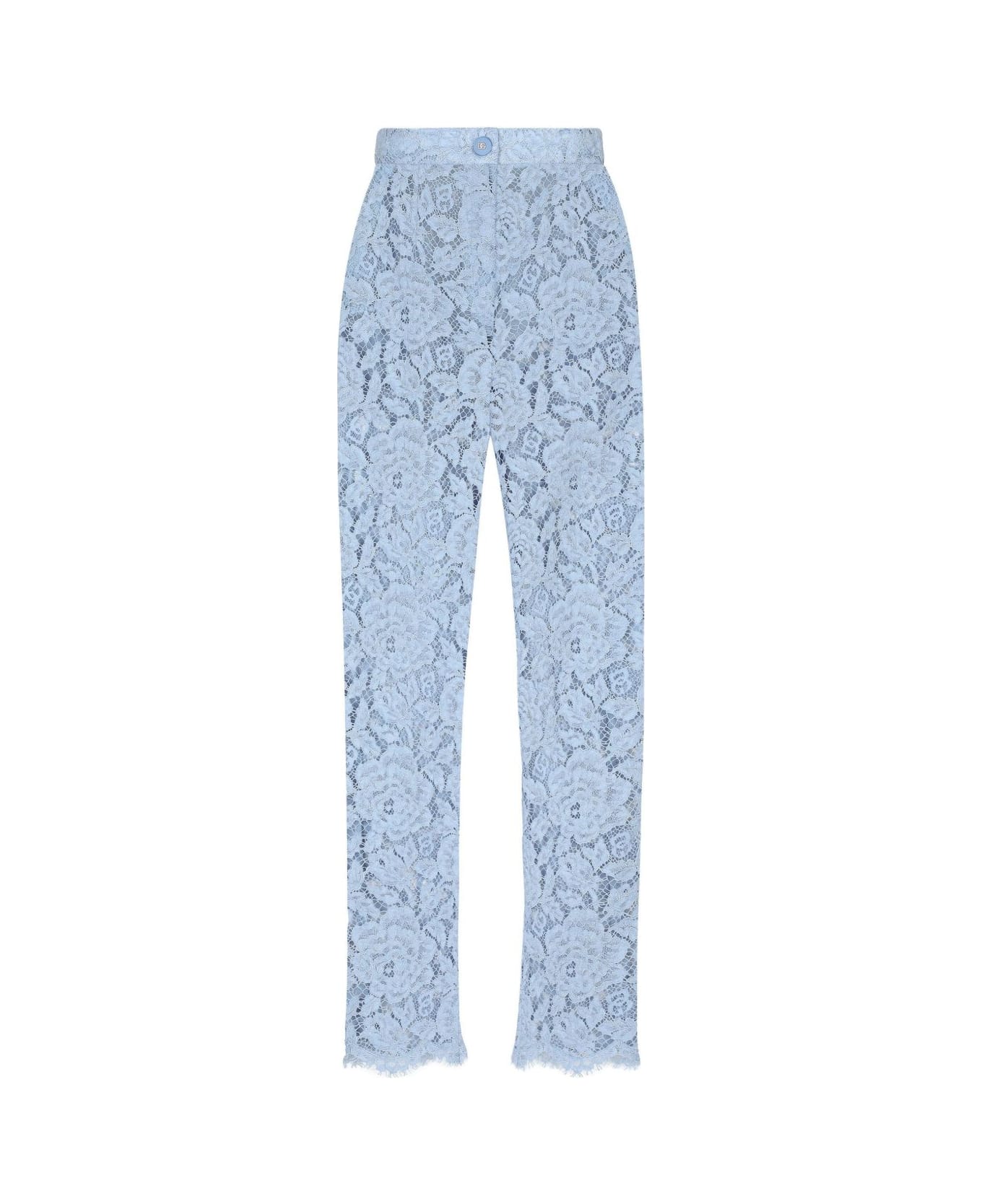 Dolce 
Gabbana Cordonetto Lace Trousers - Clear Blue