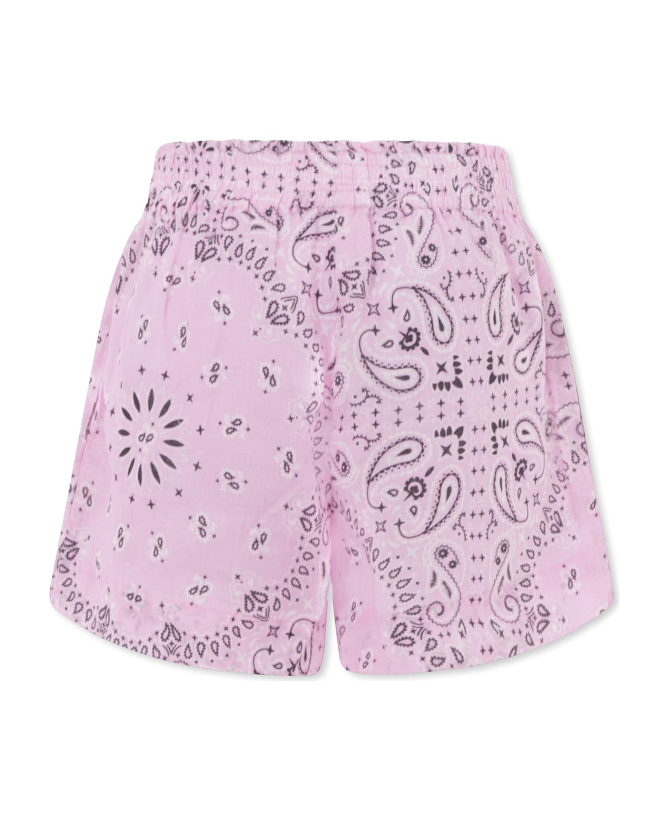 MC2 Saint Barth Pink Shorts For Girl With Paisley Print - Pink