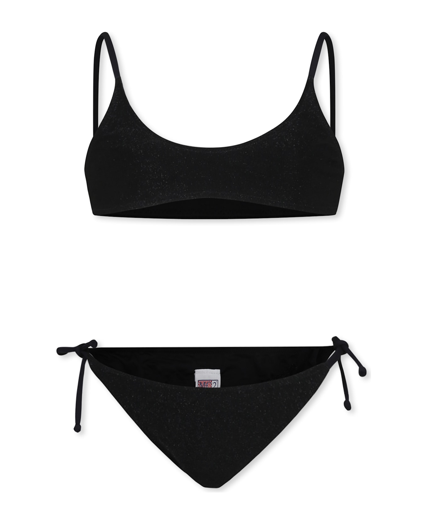 MC2 Saint Barth Black Bikini For Girl - Black
