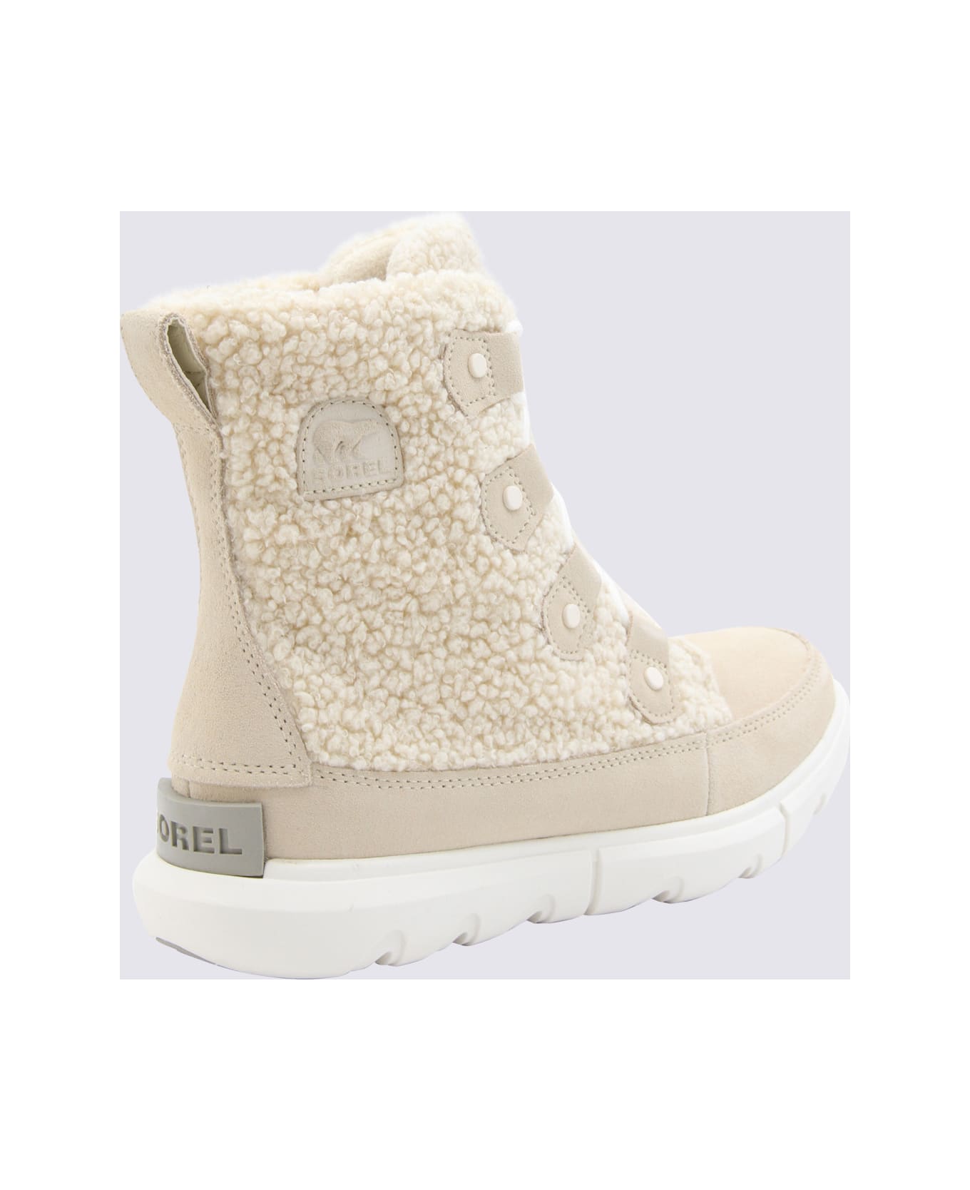 Sorel Bleached Ceramic And Sea Salt Leather Joan Boots - BLEACHED CERAMIC/SEA SALT