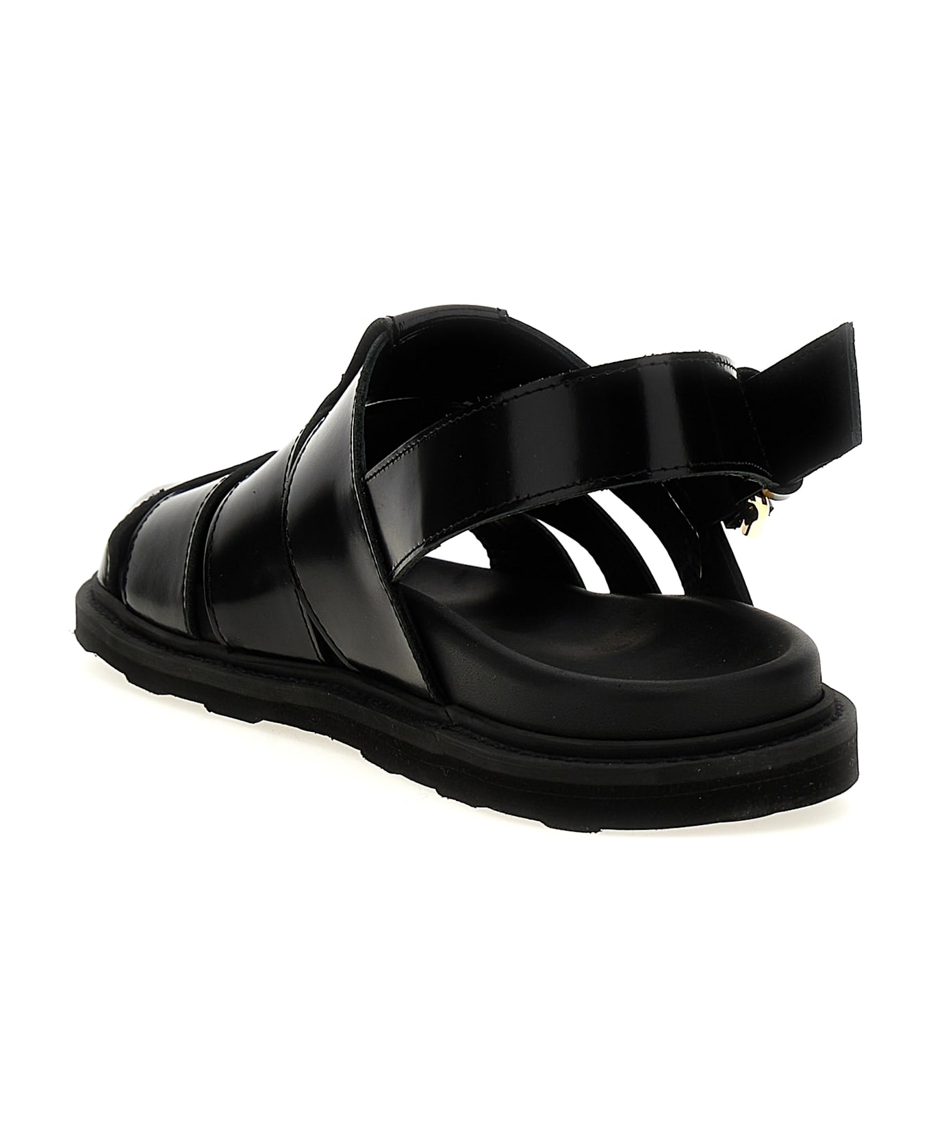 Moschino Leather Sandals - Black  