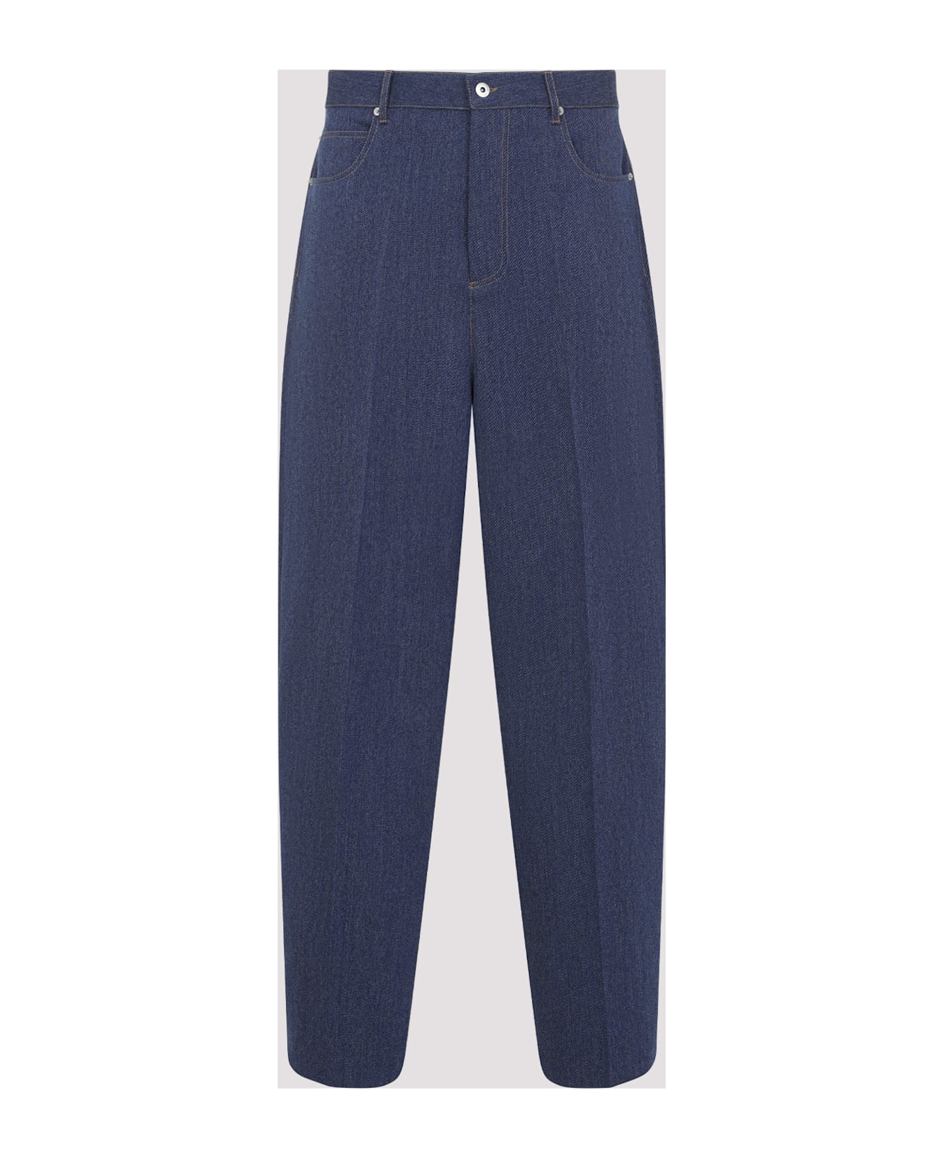 Bottega Veneta Wool And Cotton Jeans - Indigo
