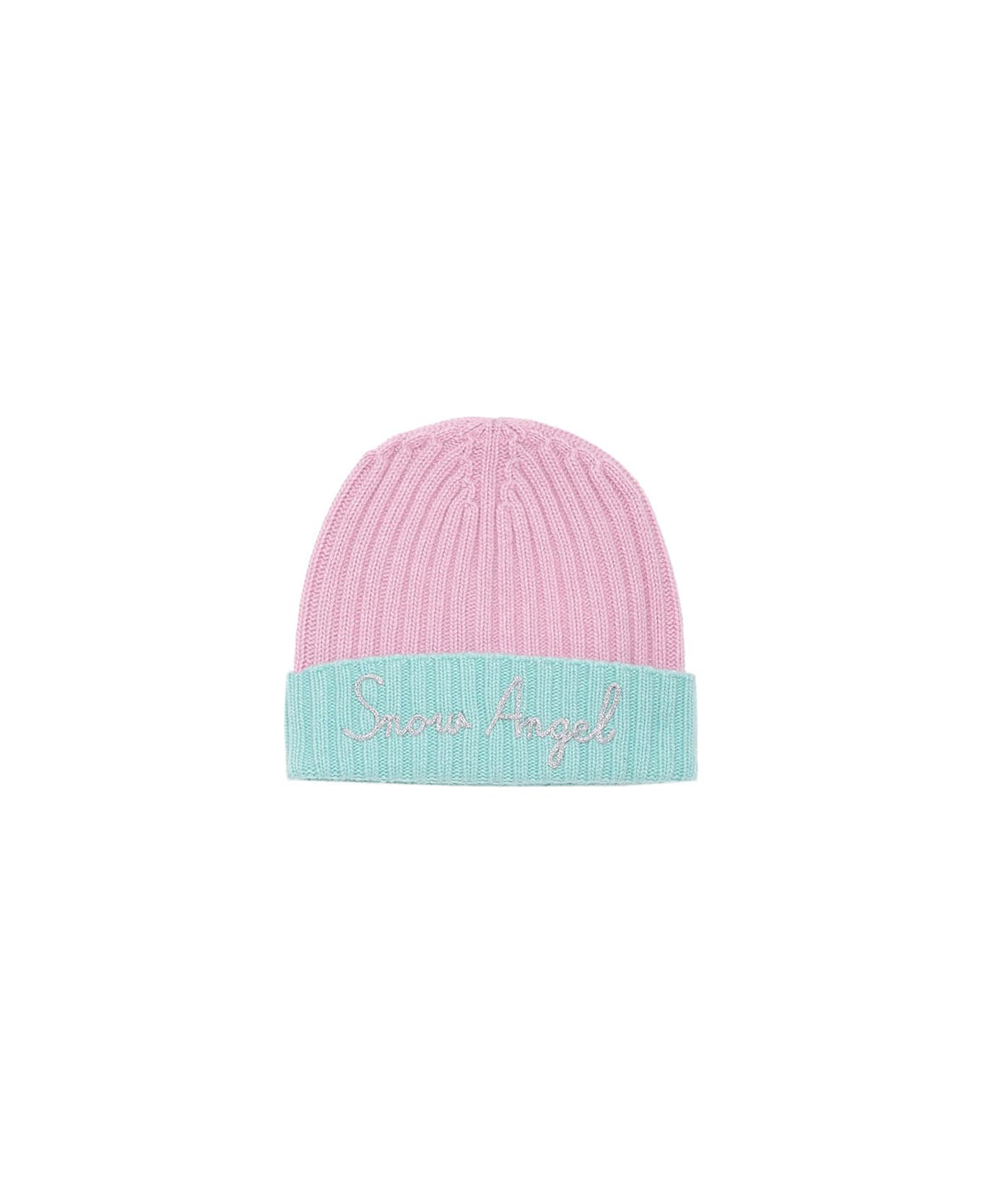 MC2 Saint Barth Woman Hat With Snow Angel Embroidery - PINK