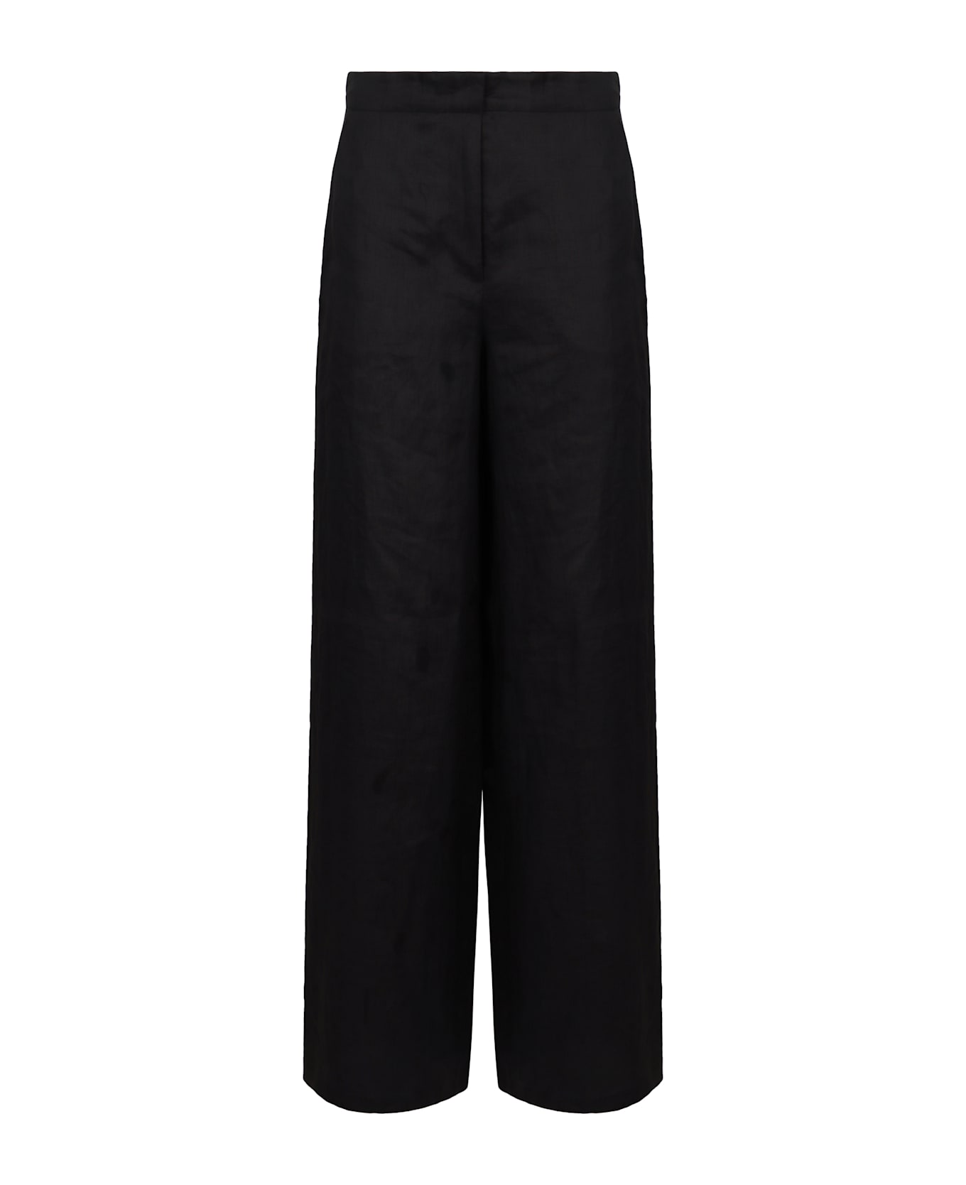 Max Mara Studio Garibo Linen Trousers - black