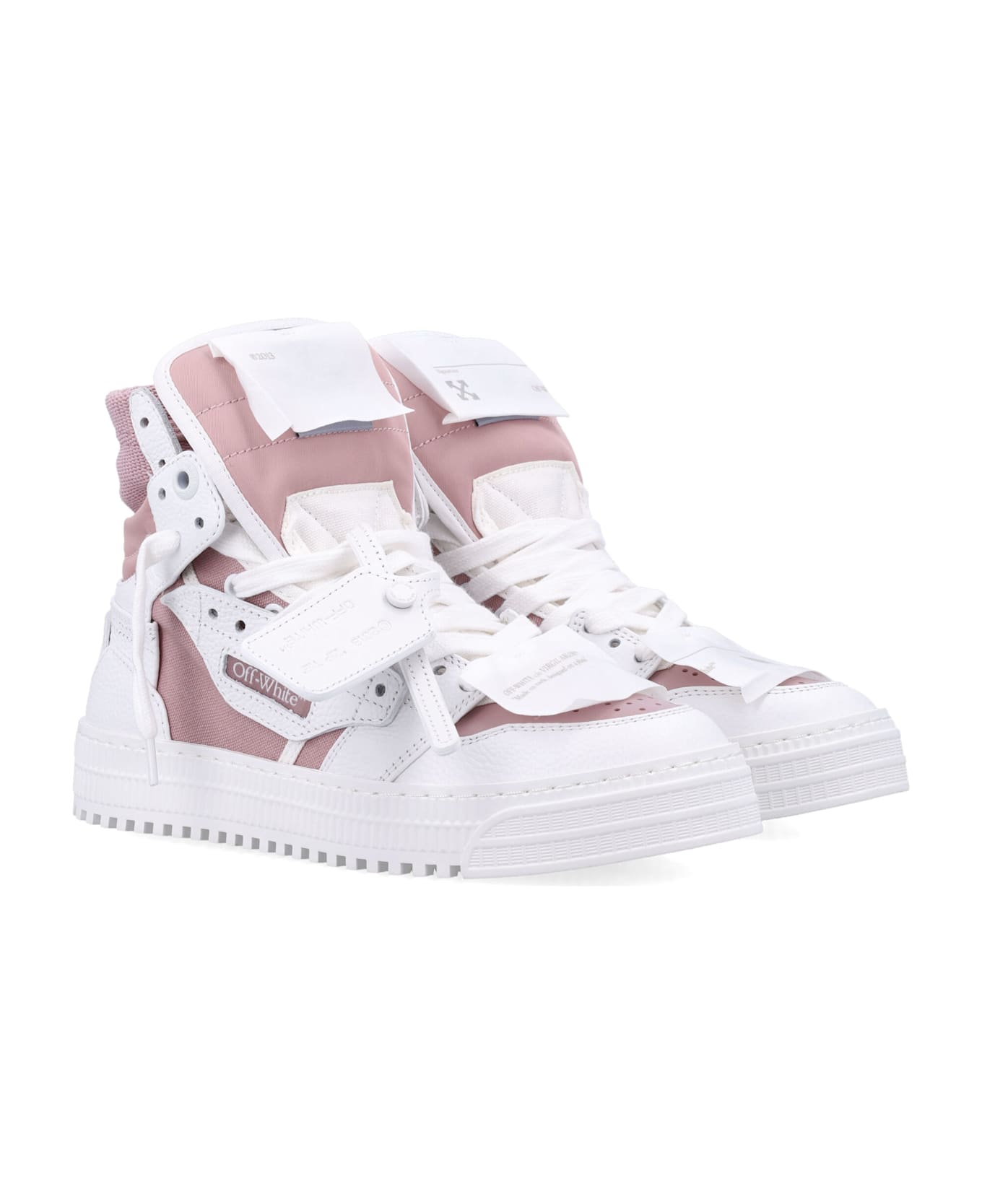 Off-White Off Court 3.0 High Top Women S Sneakers - WHITE PINK