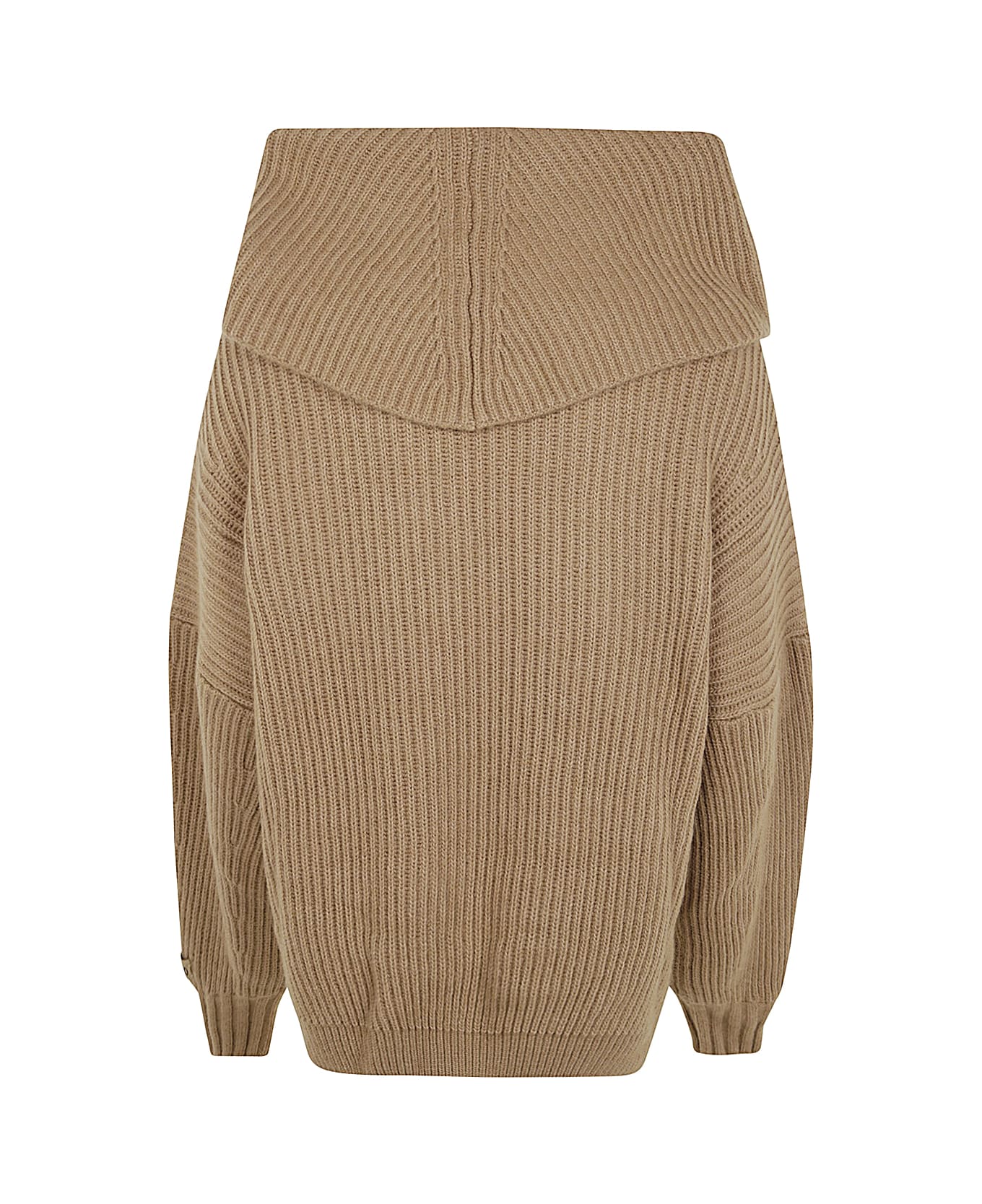 Pinko Sphynx Mohair Mix Sweater - Beige Grey