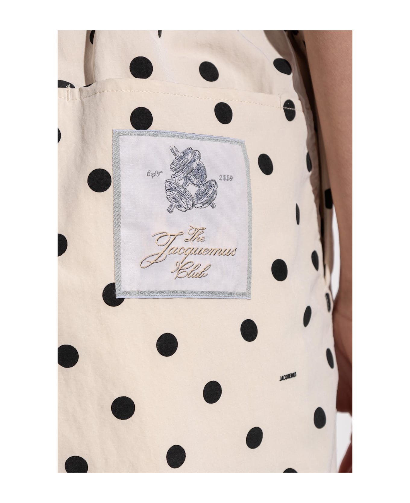 Jacquemus Polka Dot Patterned Shorts - NEUTRALS