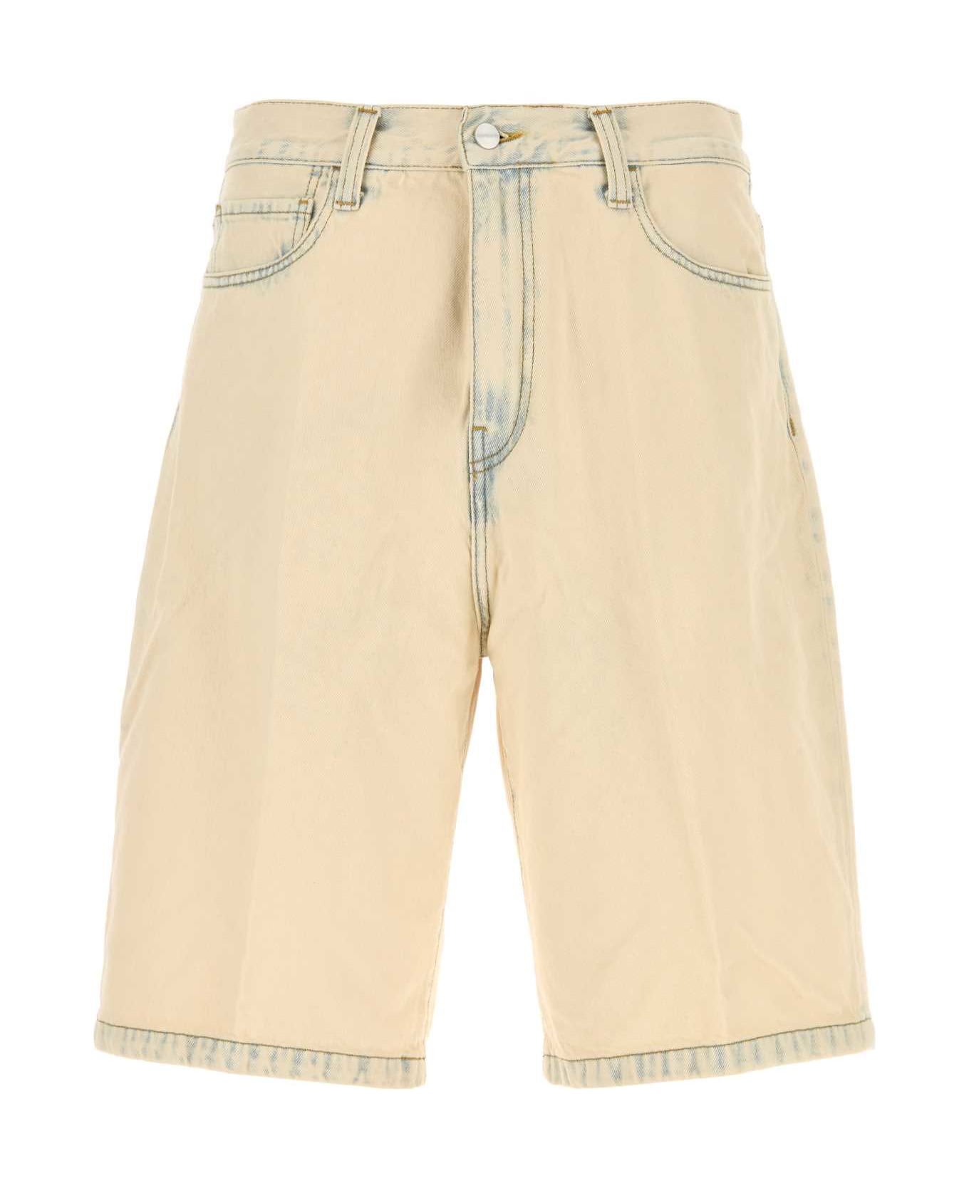 Carhartt Sand Denim Landon Short - BLUE