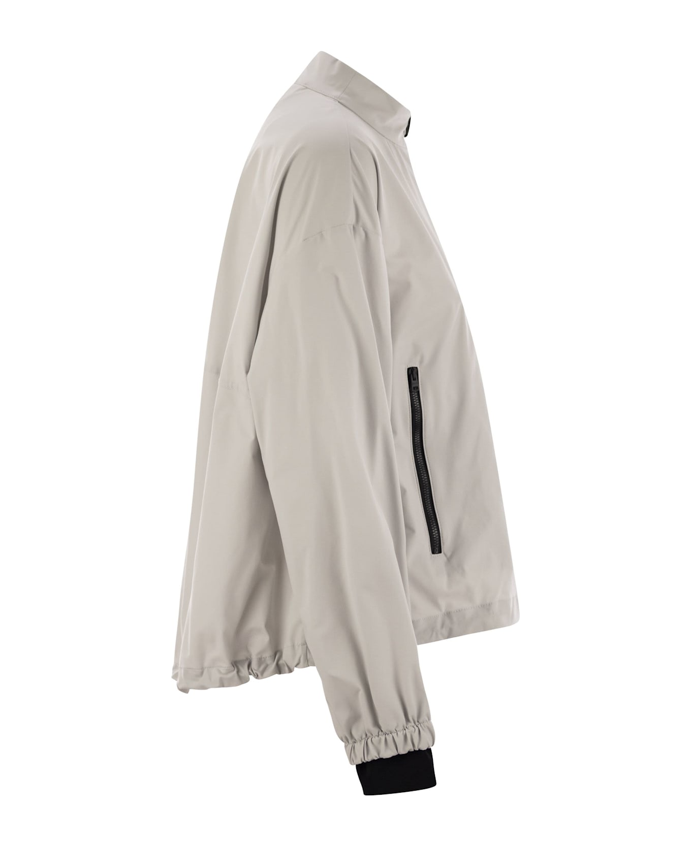 Herno Laminar Bomber Jacket With Zip - Ice