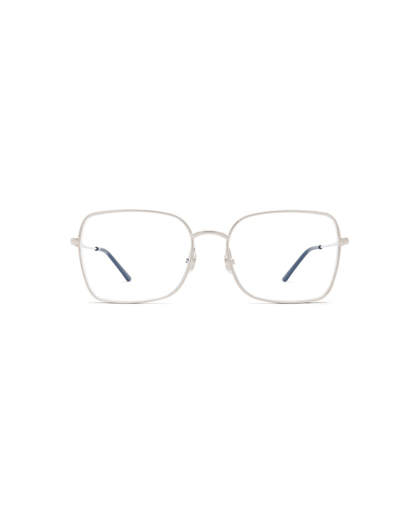 Cartier Eyewear Square Frame Glasses - 002 silver silver transpa