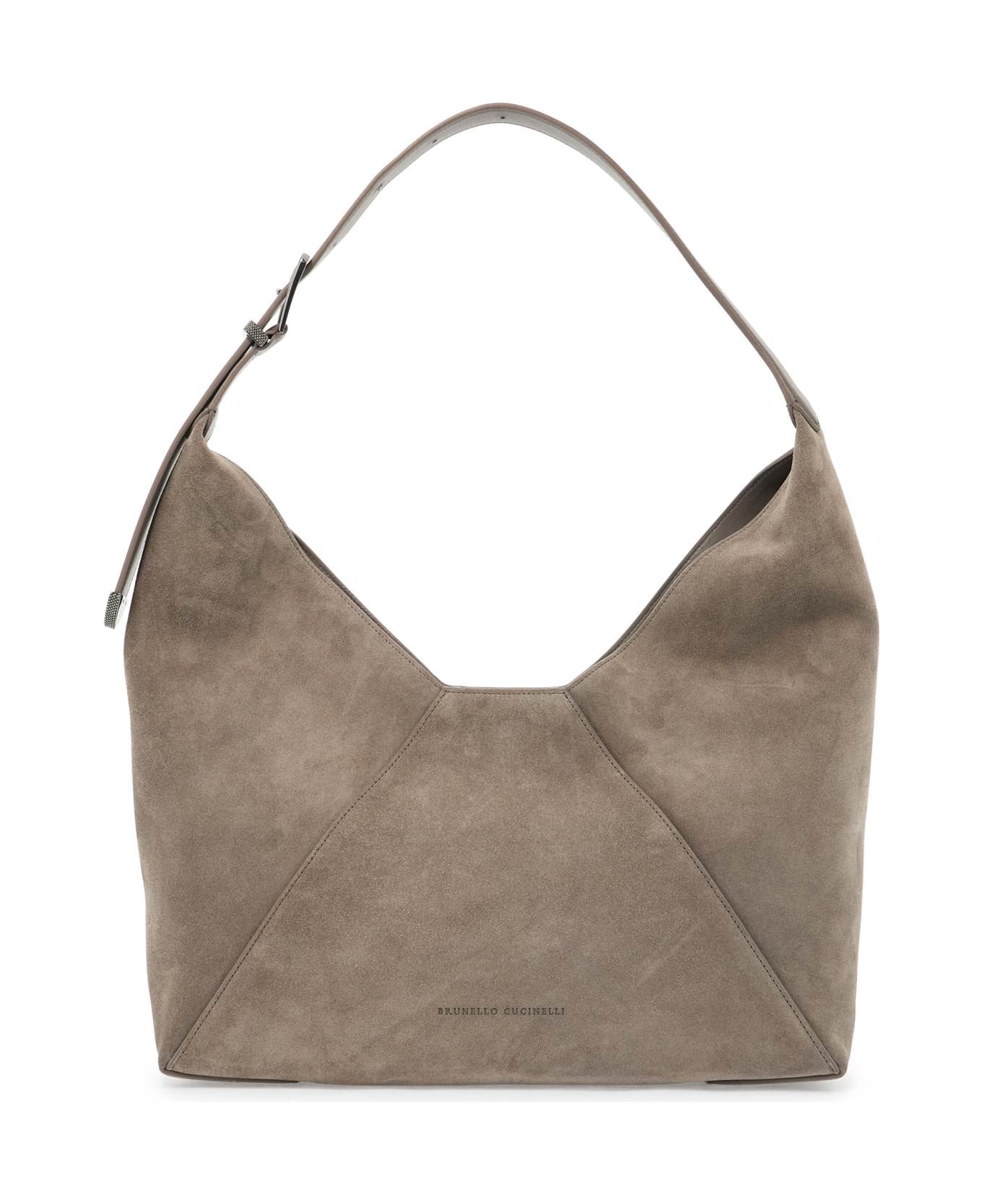 Brunello Cucinelli Beige Leather Crossbody Bag - Ossido