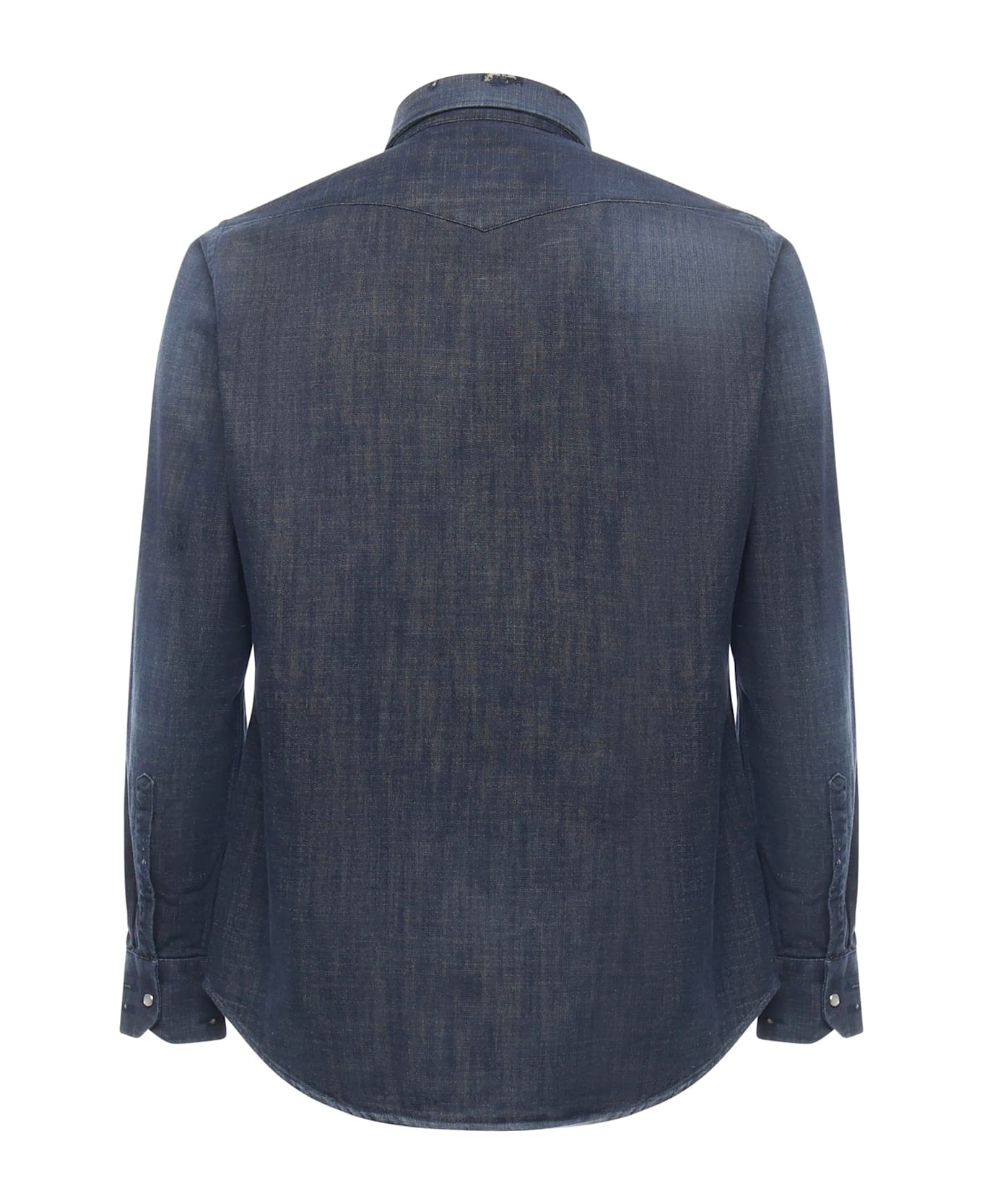 Sartorio Napoli Texas Cotton Denim Shirt - Blue