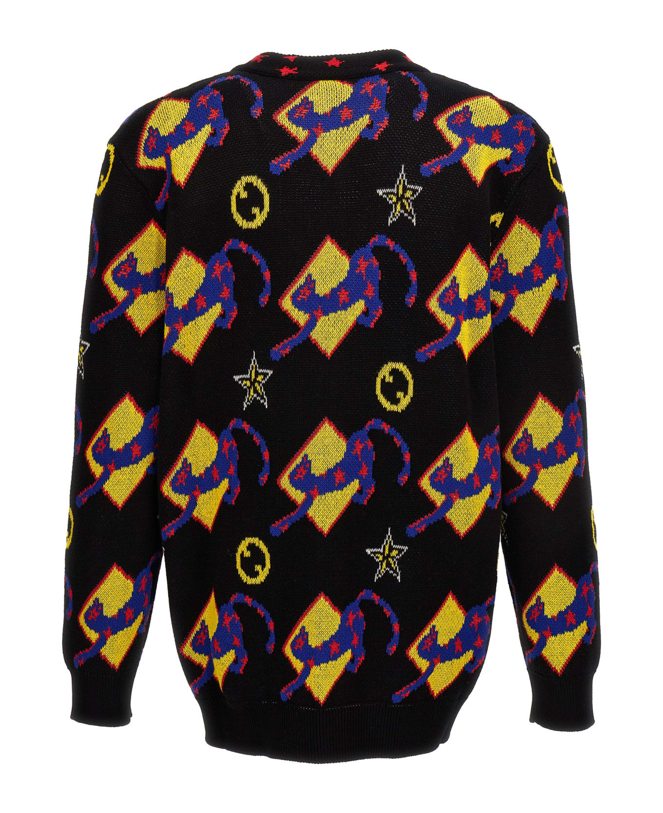 Gucci Patterned Jacquard Cardigan - Multicolor