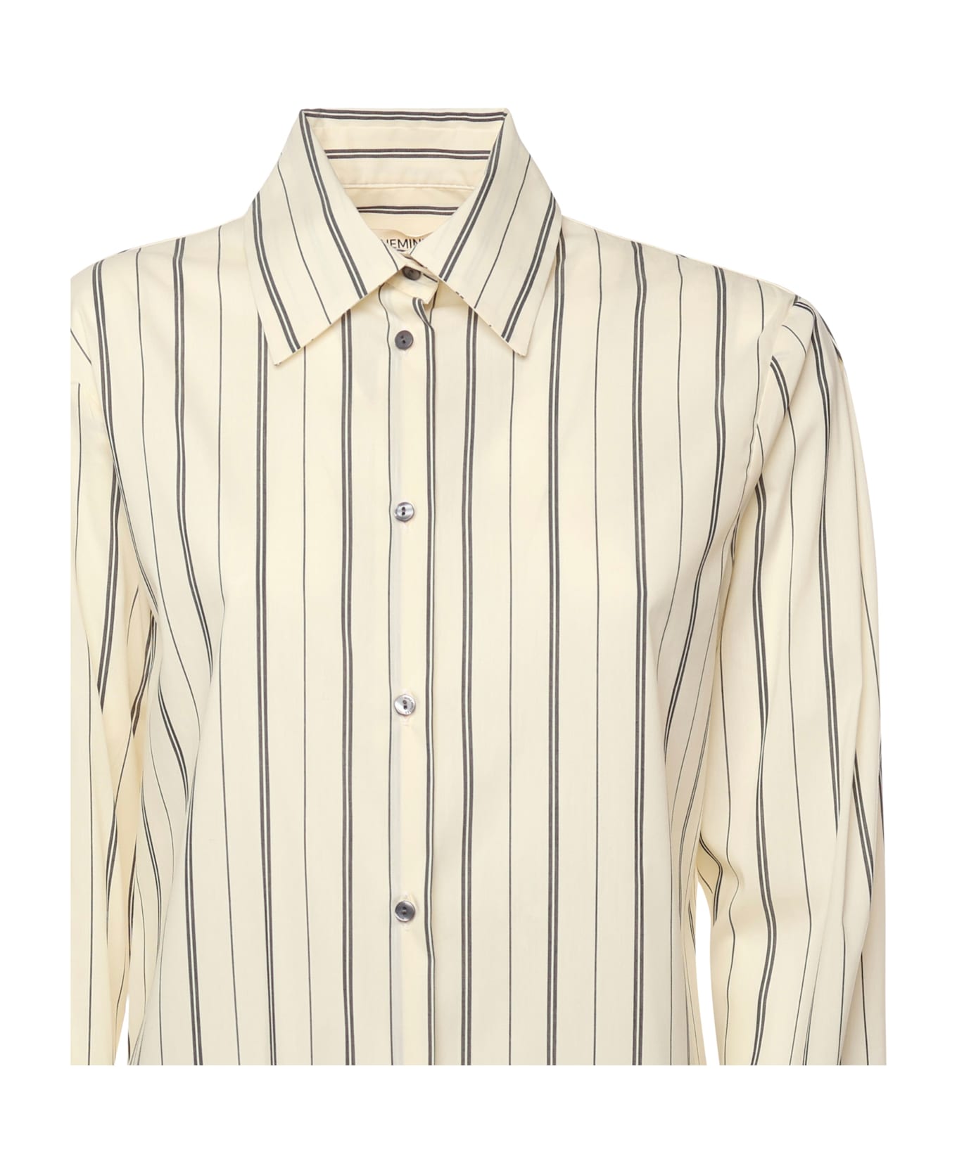 Nineminutes Cotton Shirt - BUTTER GREY