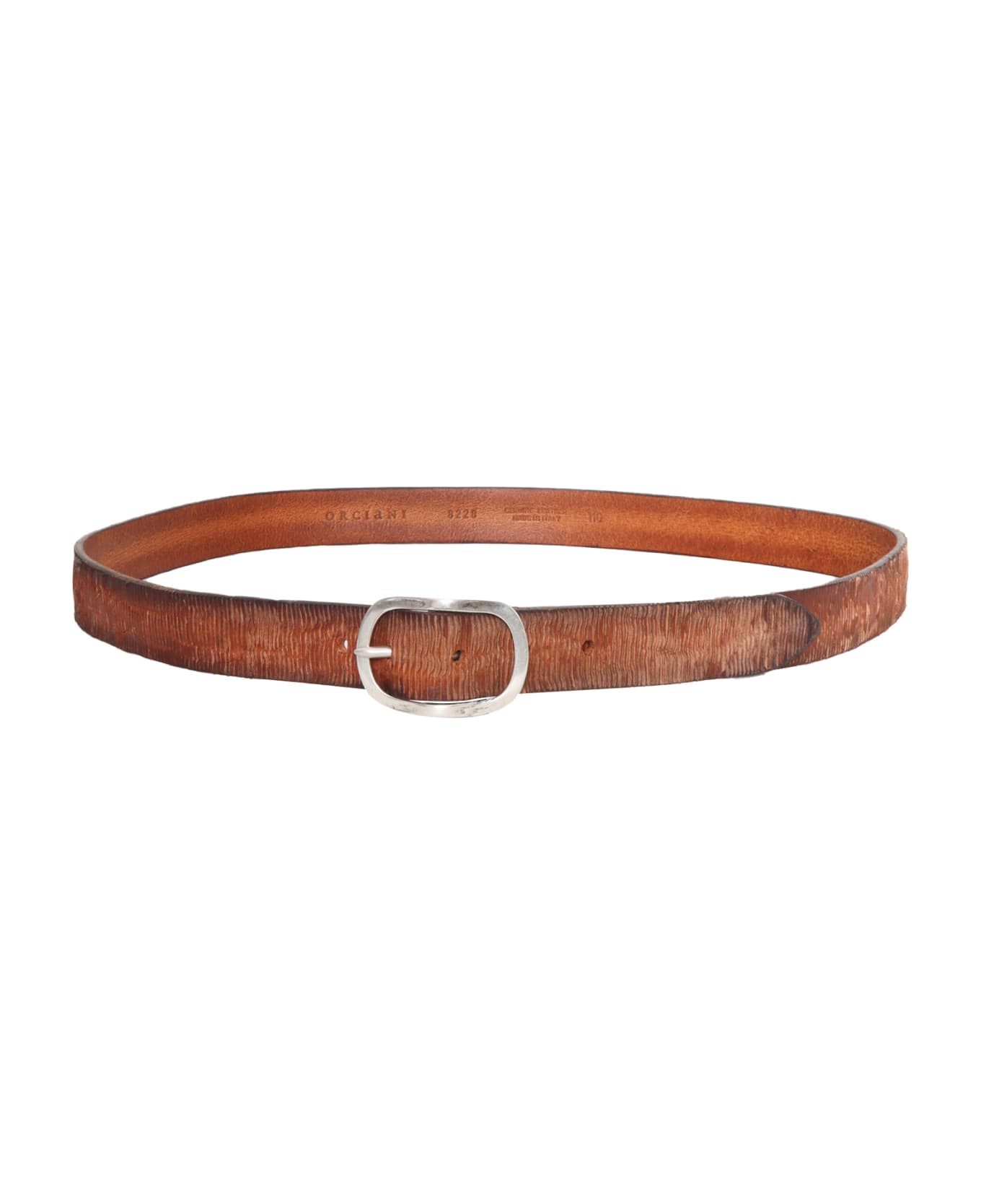 Orciani Knurled Belt - BROWN