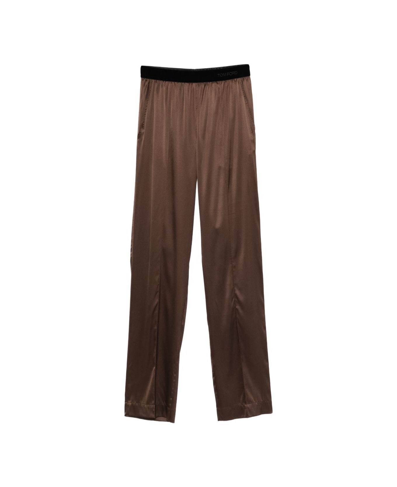 Tom Ford Pajama Silk Trousers - Brown