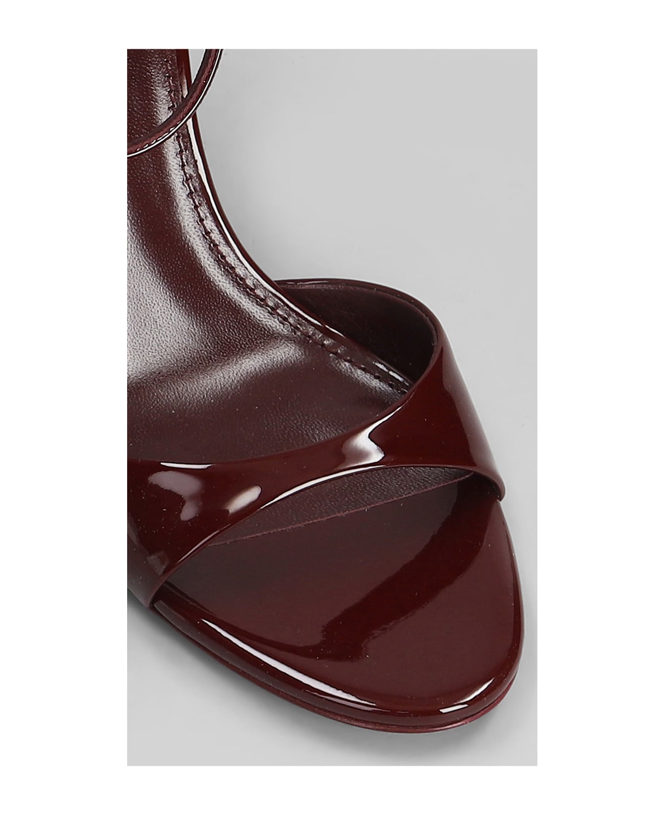 Paris Texas Lidia Sandal 90 Sandals In Bordeaux Patent Leather - bordeaux