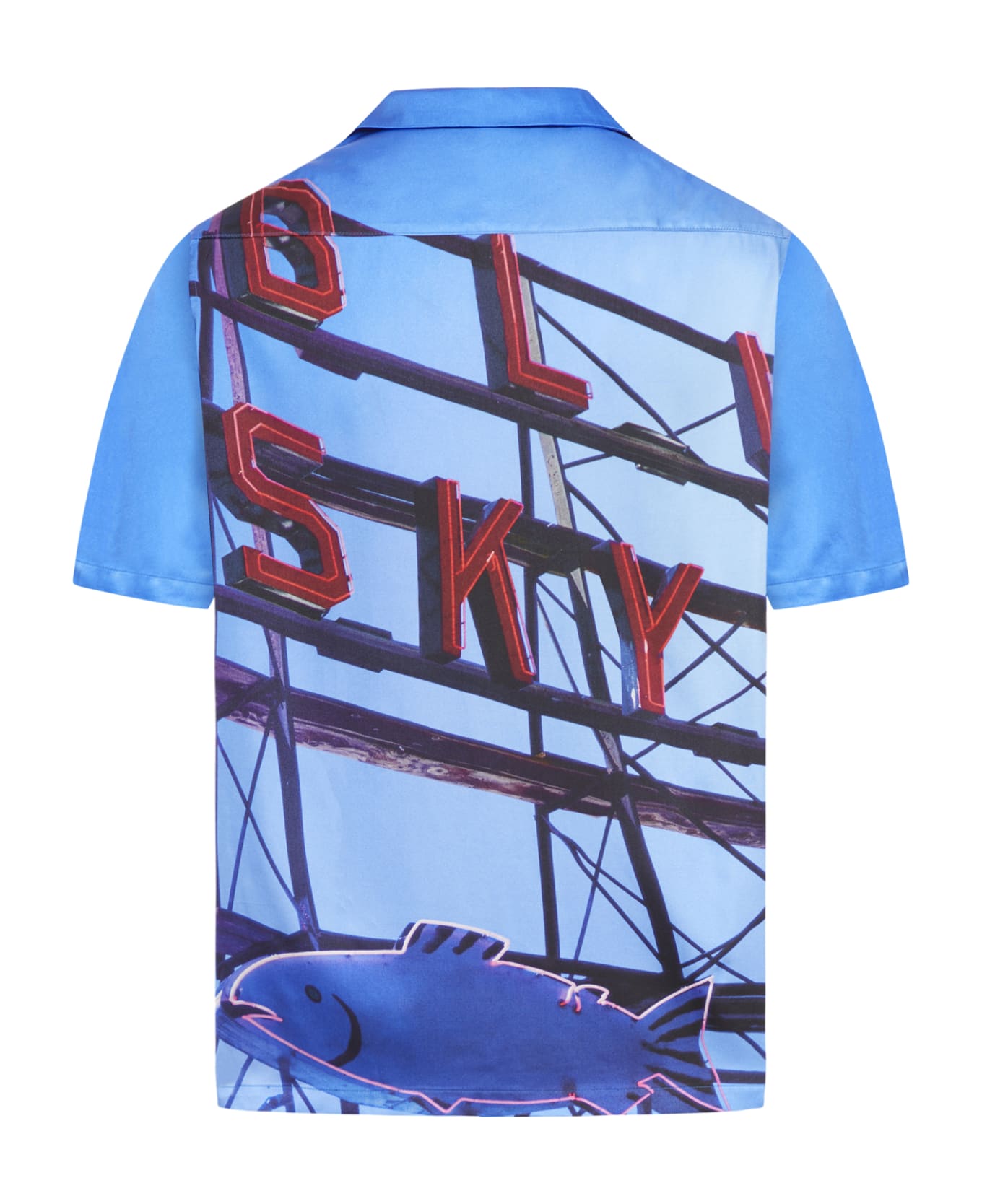 Blue Sky Inn Red Neon Sign Shirt - Red Red Neon
