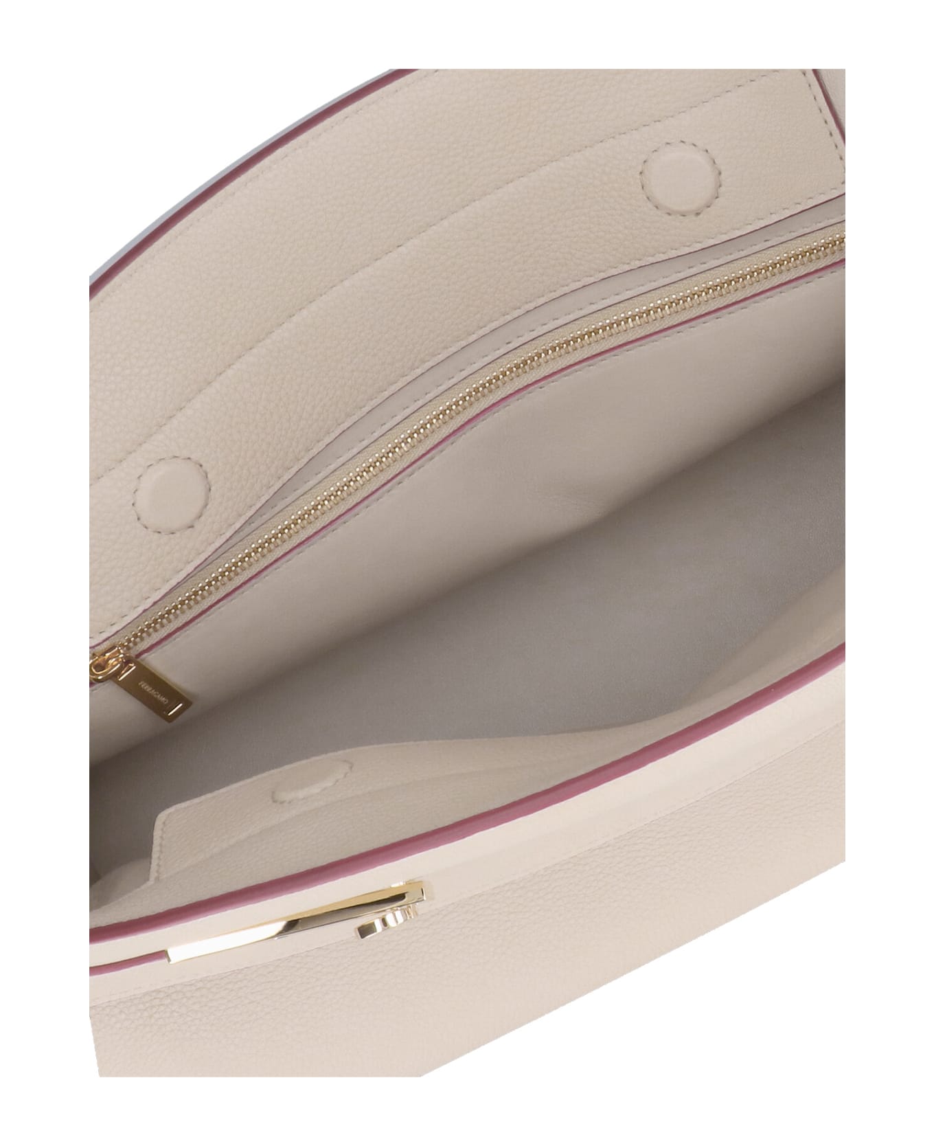 Ferragamo 
hug Soft
 Large Crossbody Bag - Beige