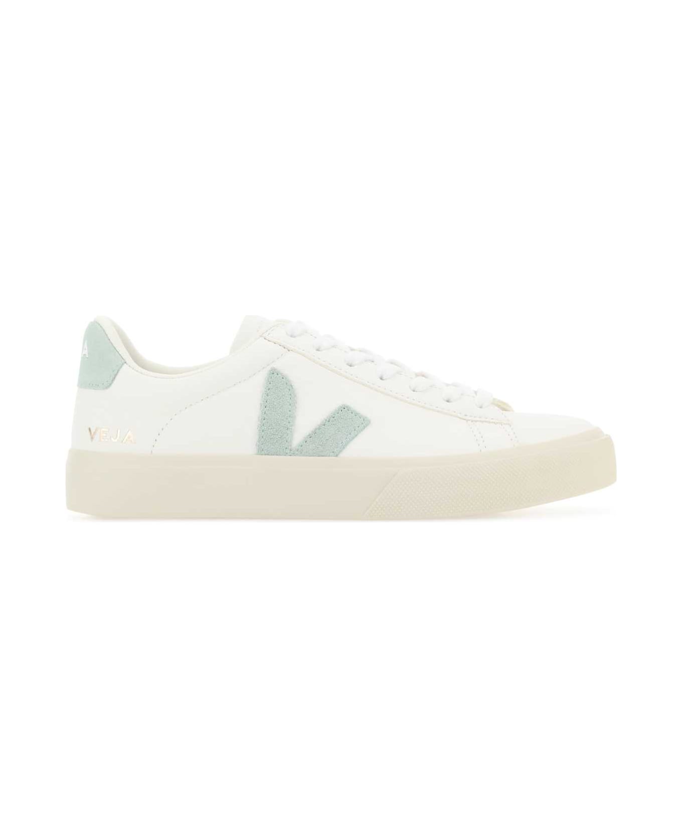 Veja White Chromefree Leather Campo Sneakers - EXTRAWHITEMATCHA スニーカー