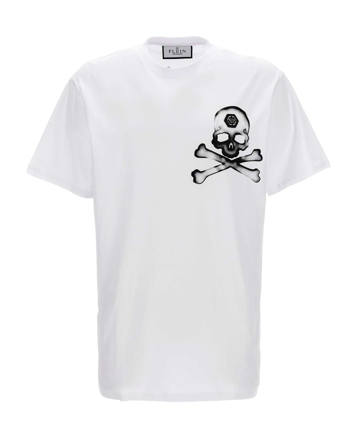 Philipp Plein 'gothic Plein' T-shirt - White/Black シャツ