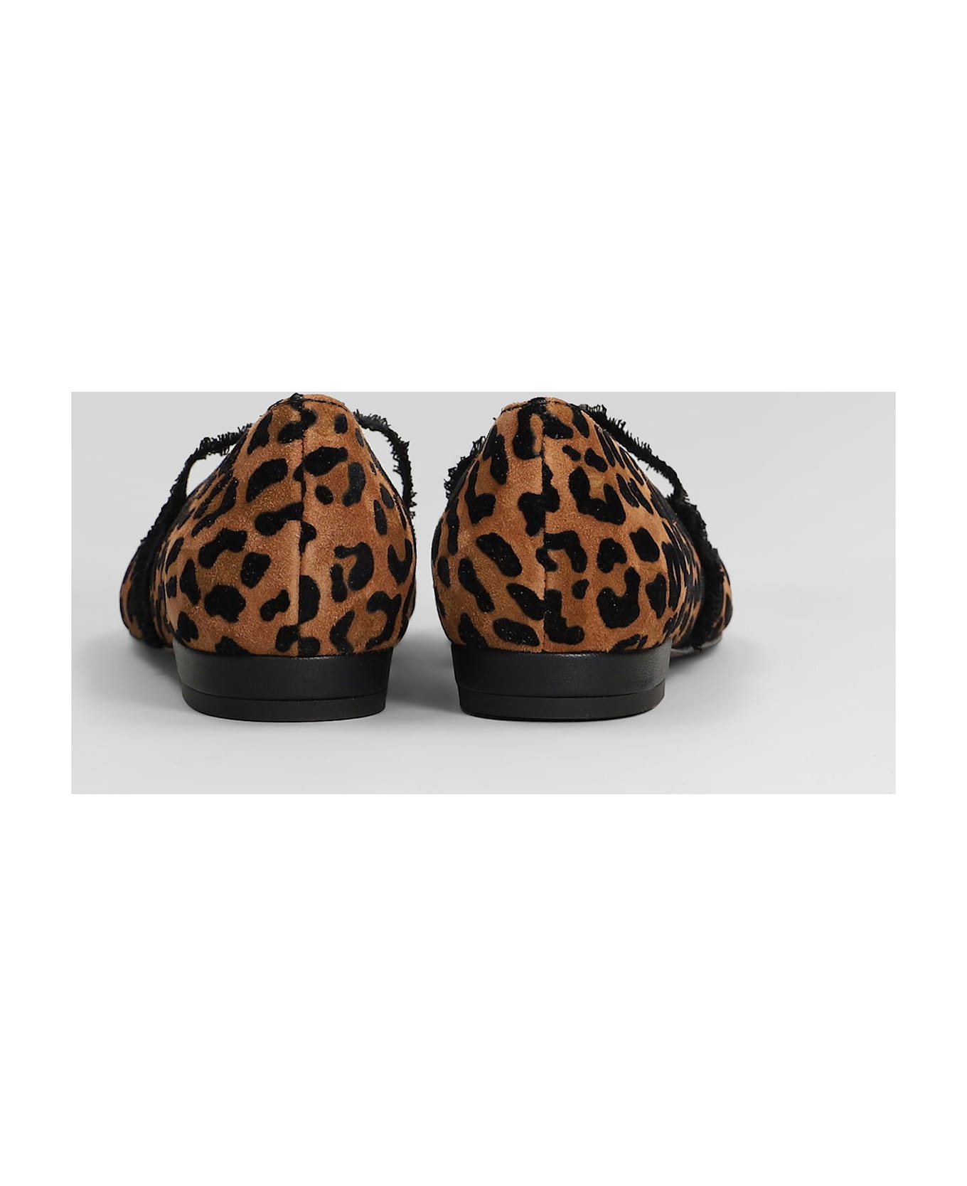Roberto Festa Elior Ballet Flats In Animalier Suede - Animalier
